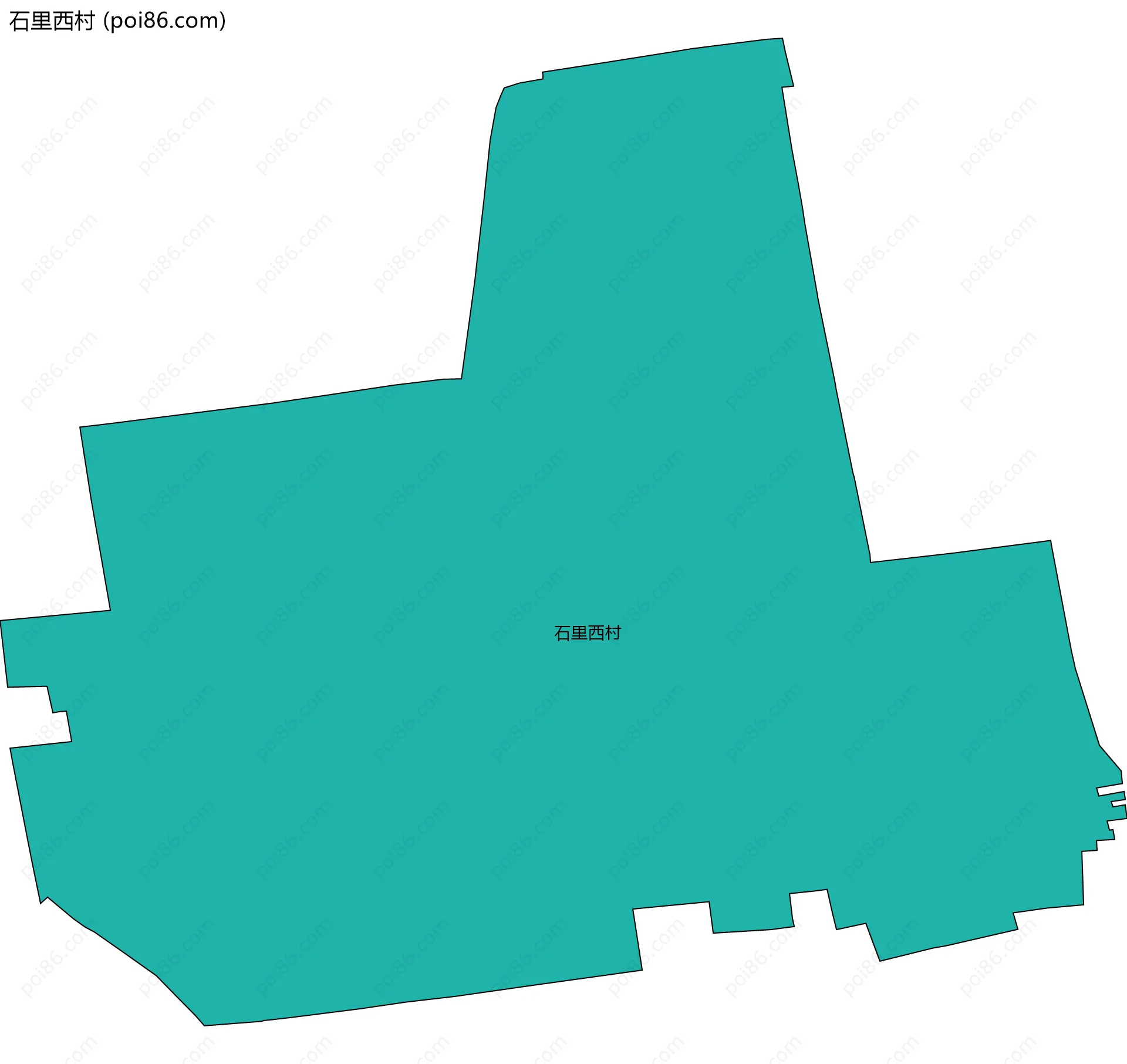石里西村边界地图