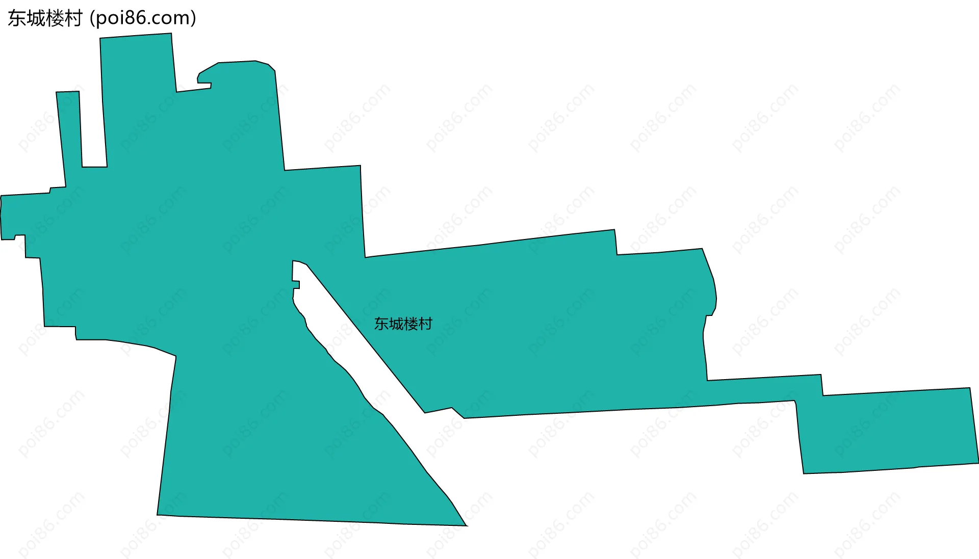 东城楼村边界地图