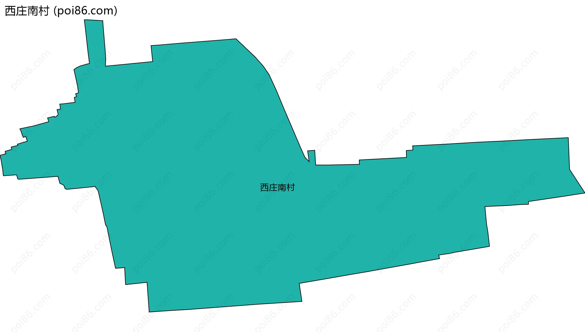 西庄南村边界地图