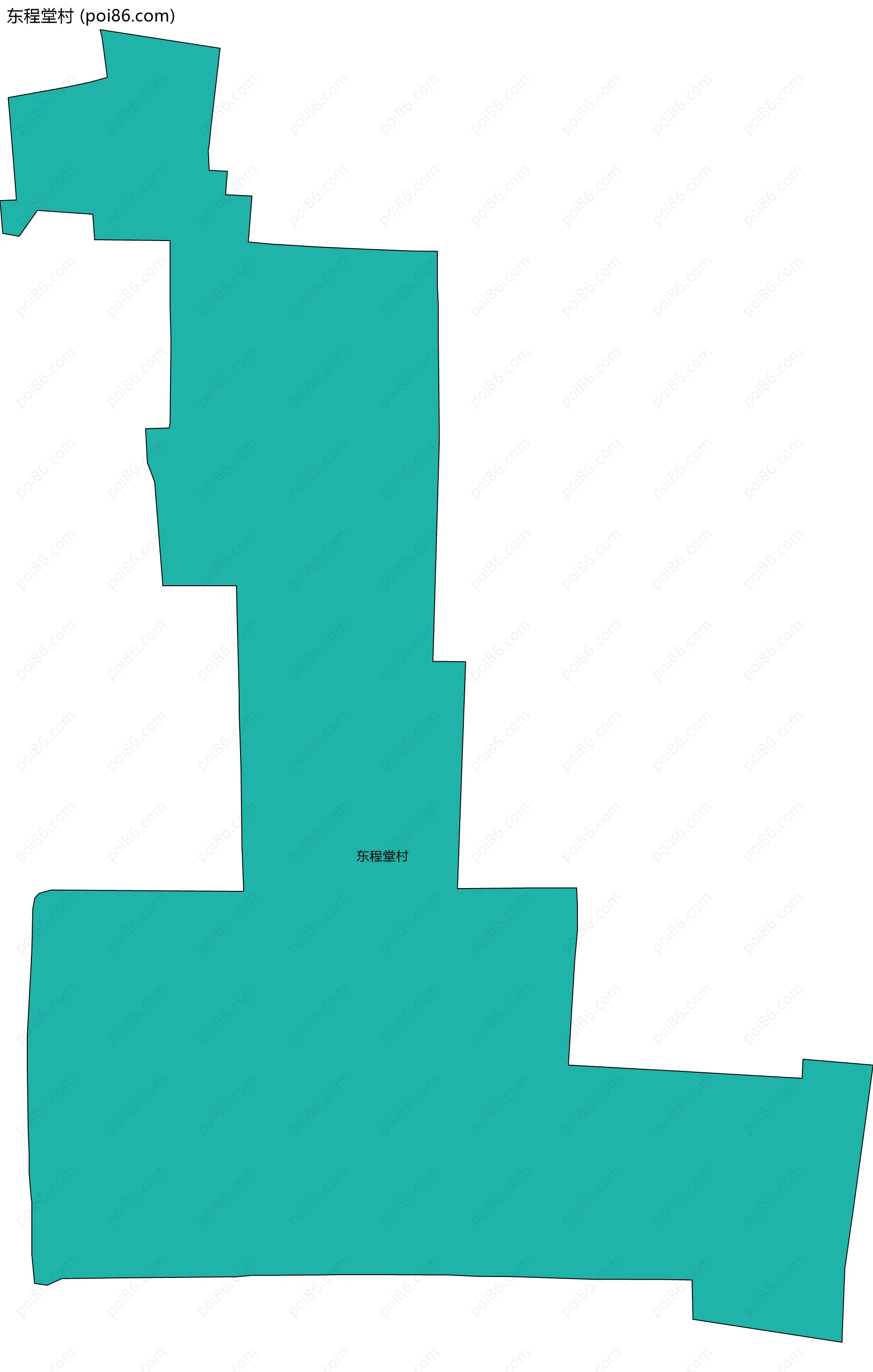 东程堂村边界地图