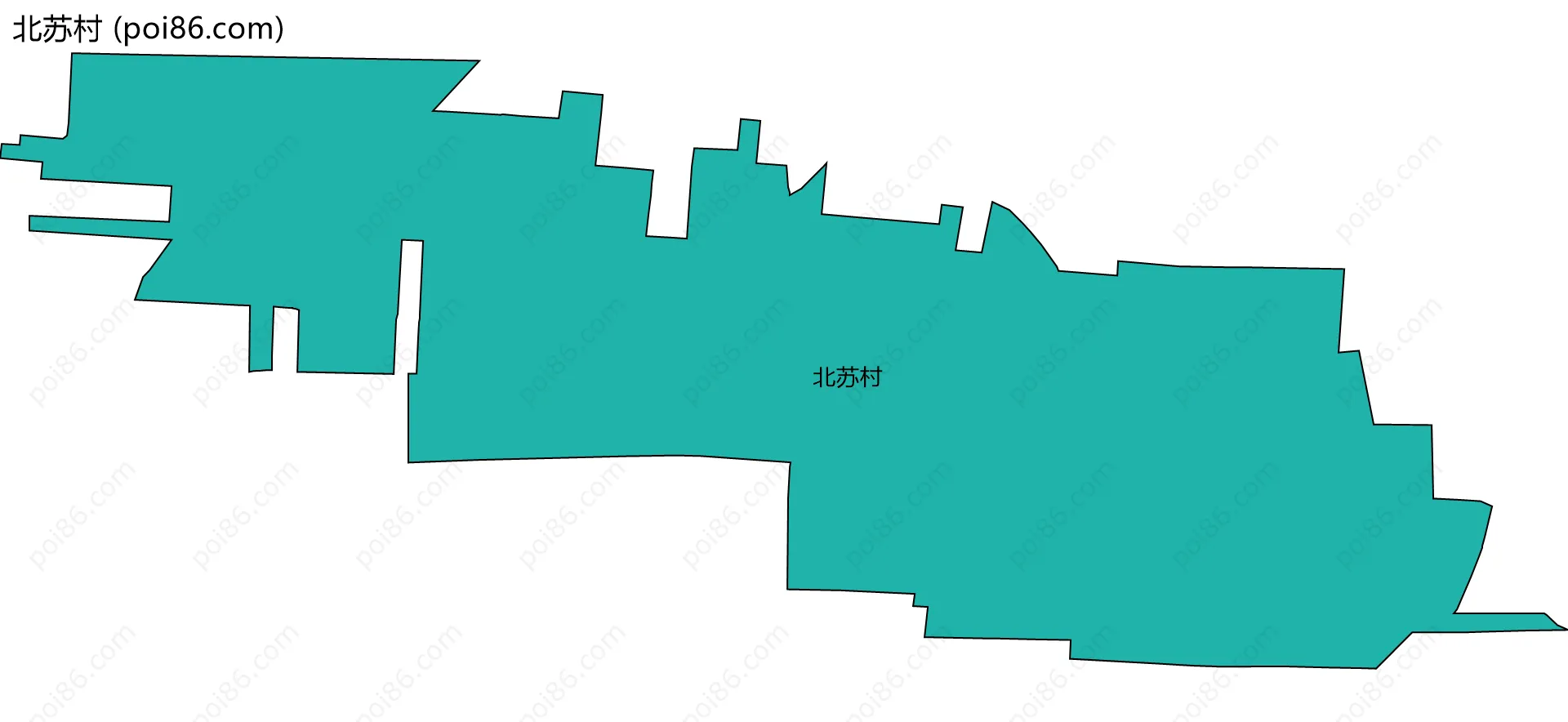 北苏村边界地图