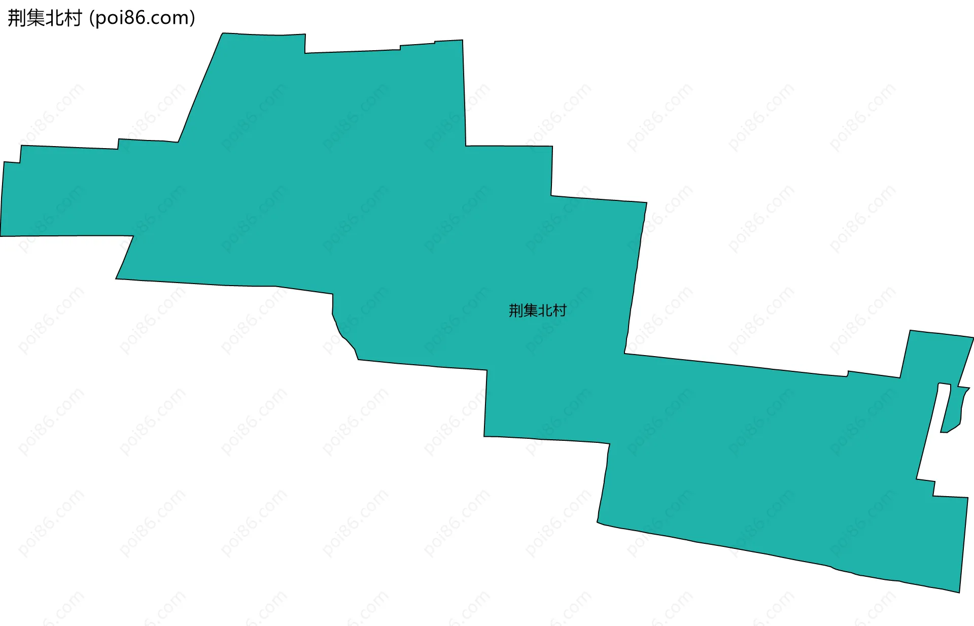 荆集北村边界地图