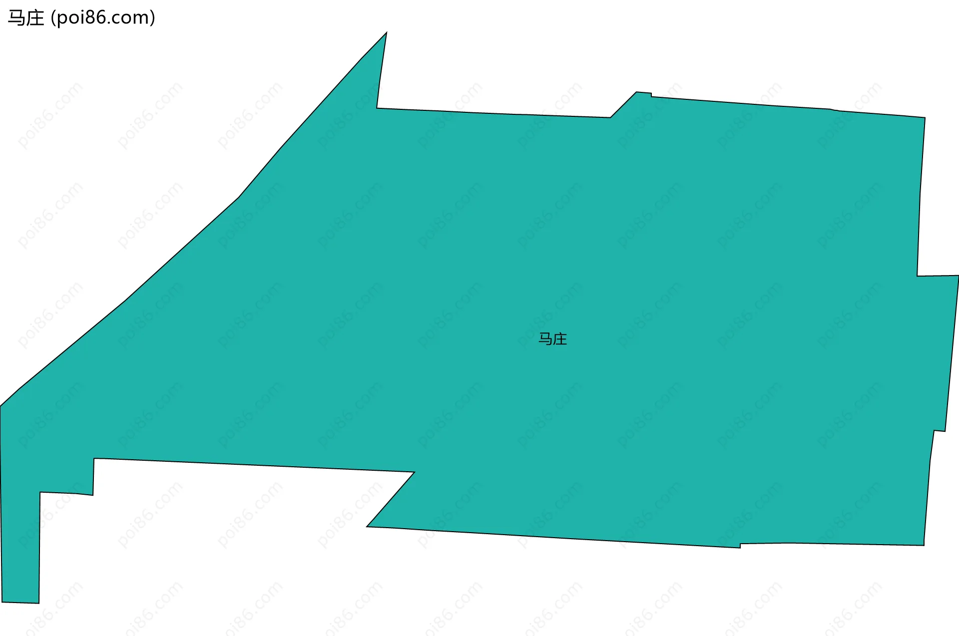 马庄边界地图