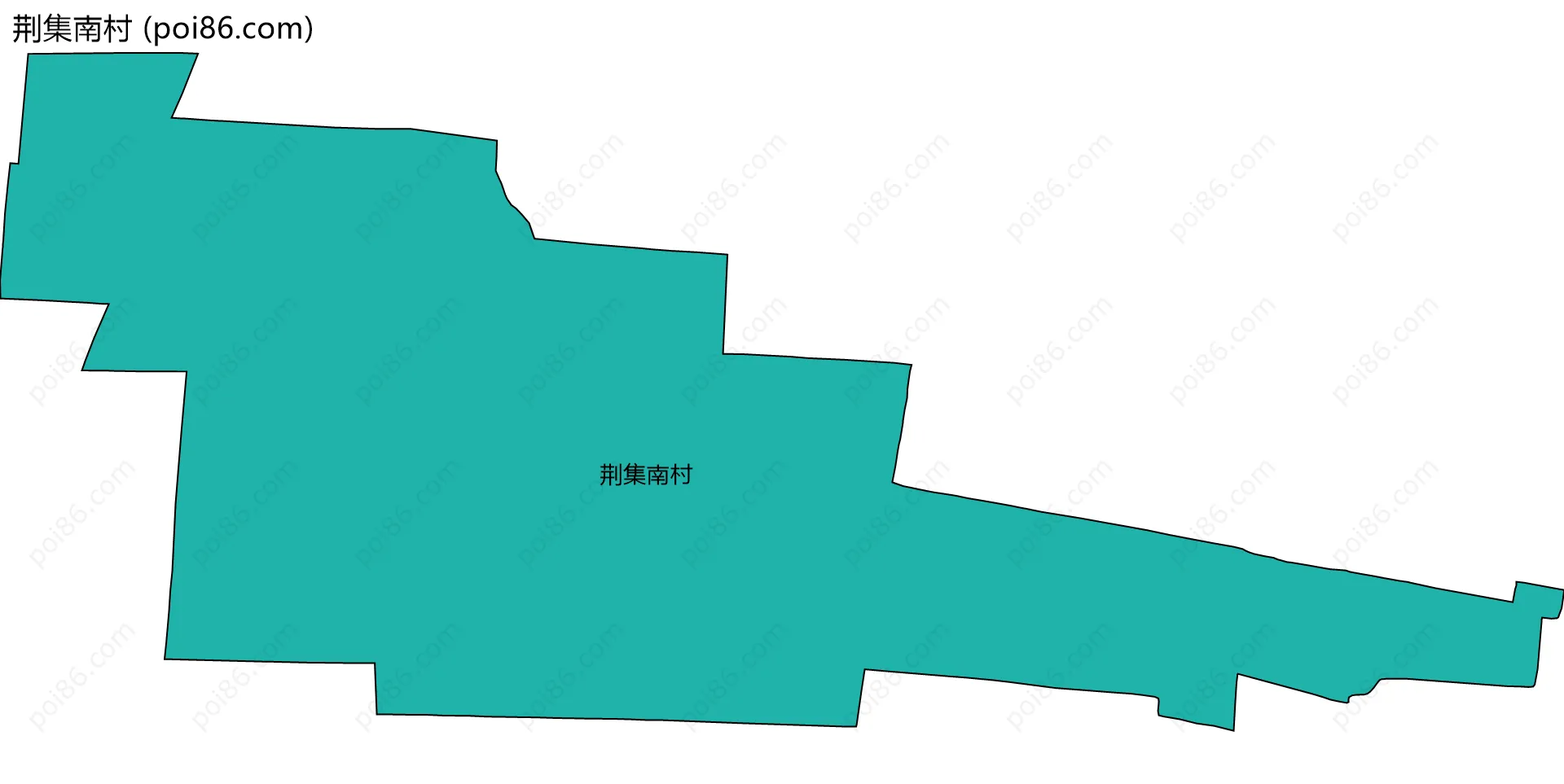 荆集南村边界地图