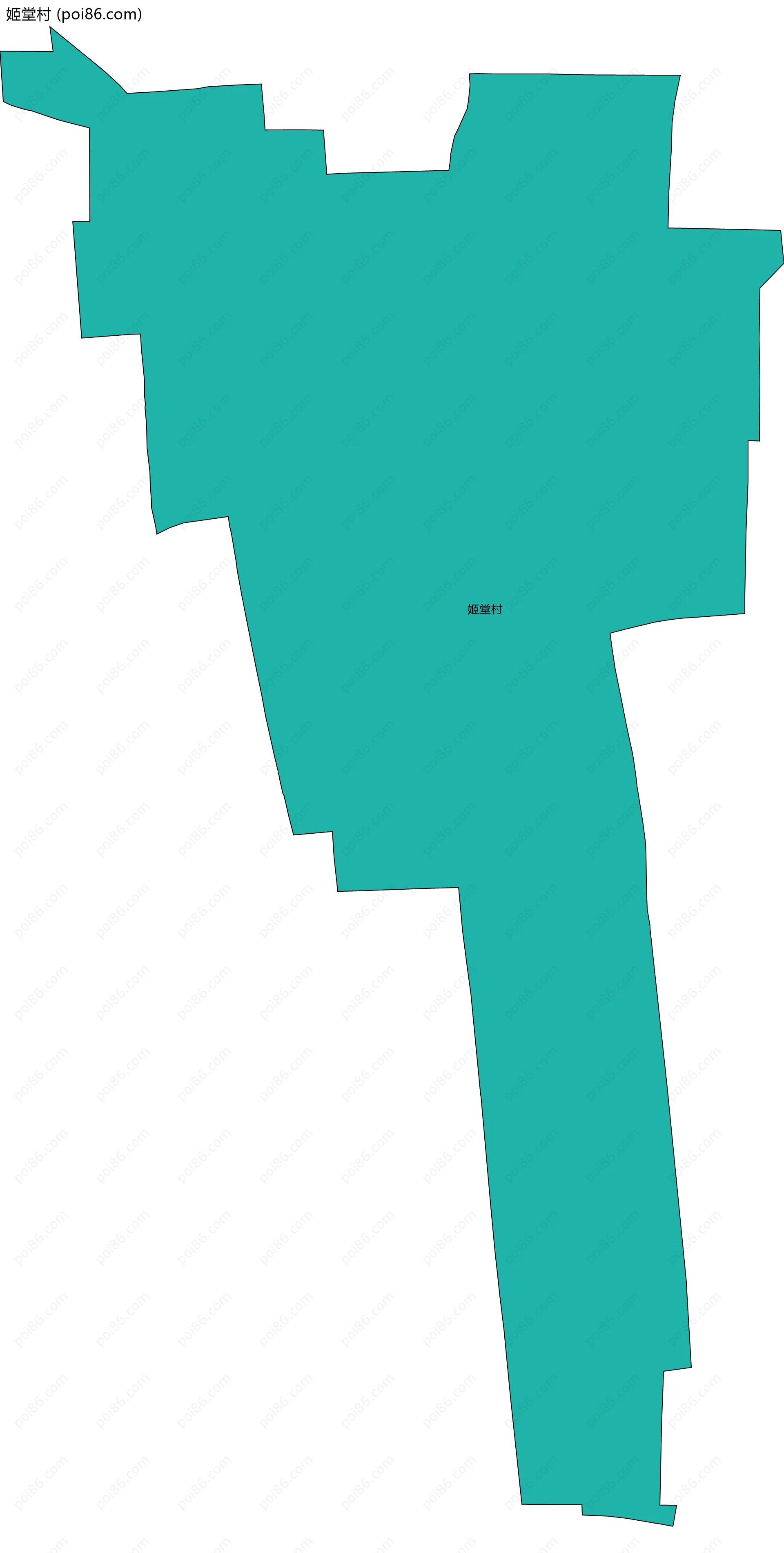 姬堂村边界地图