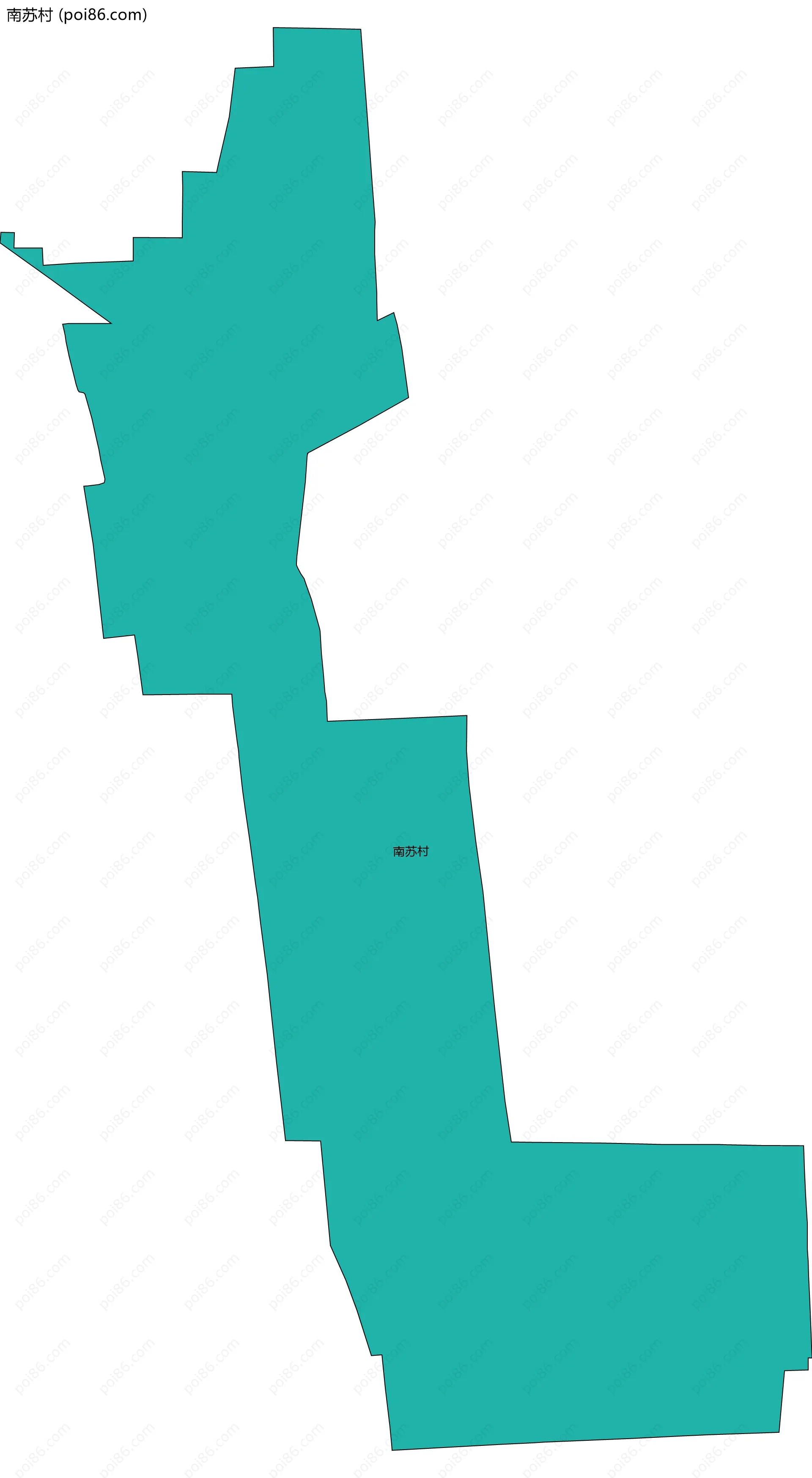 南苏村边界地图