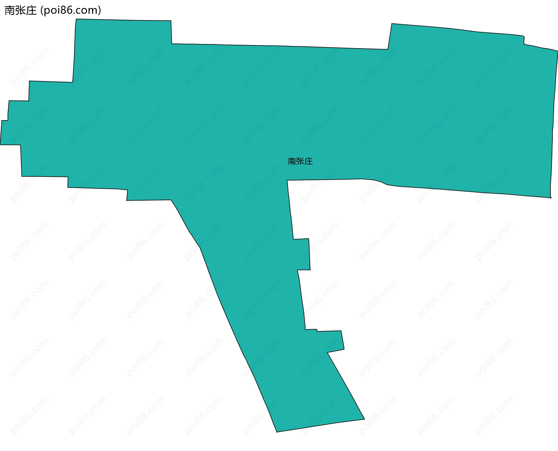 南张庄边界地图