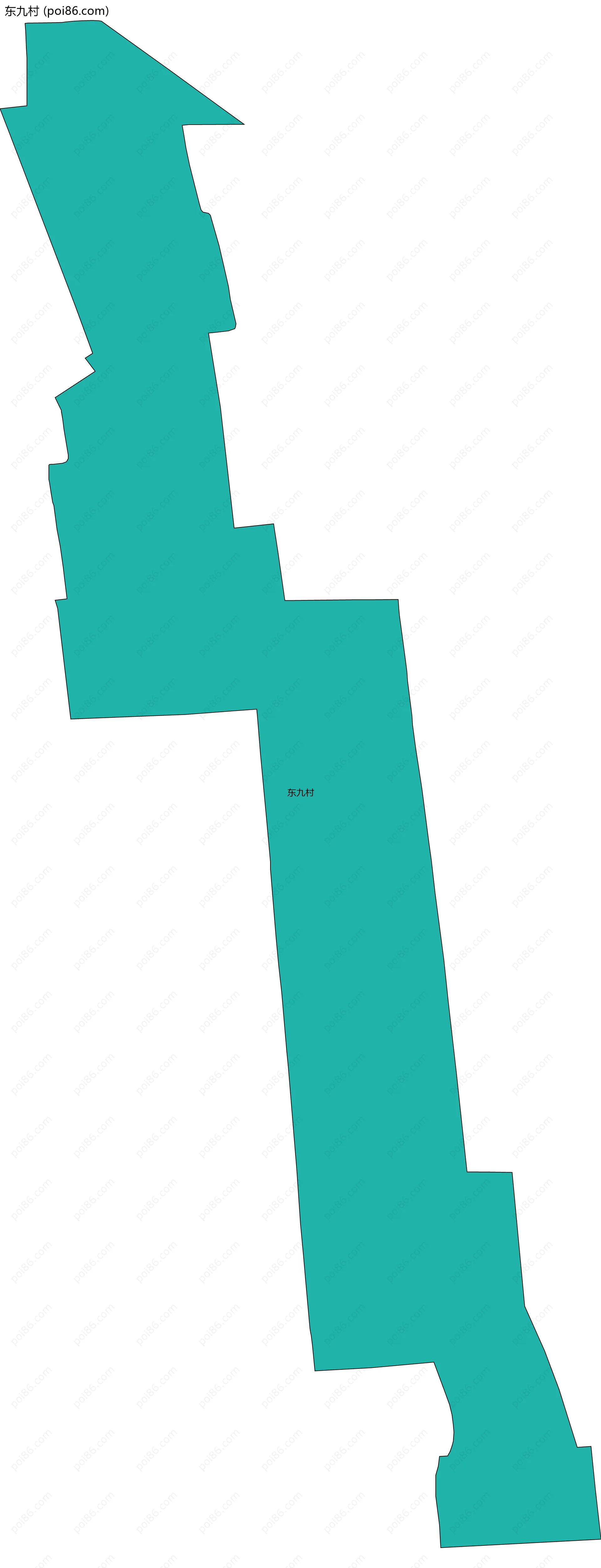 东九村边界地图