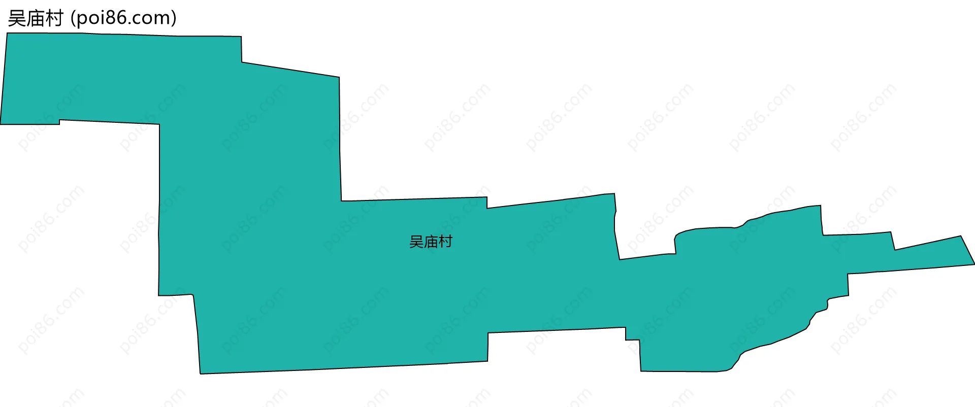 吴庙村边界地图