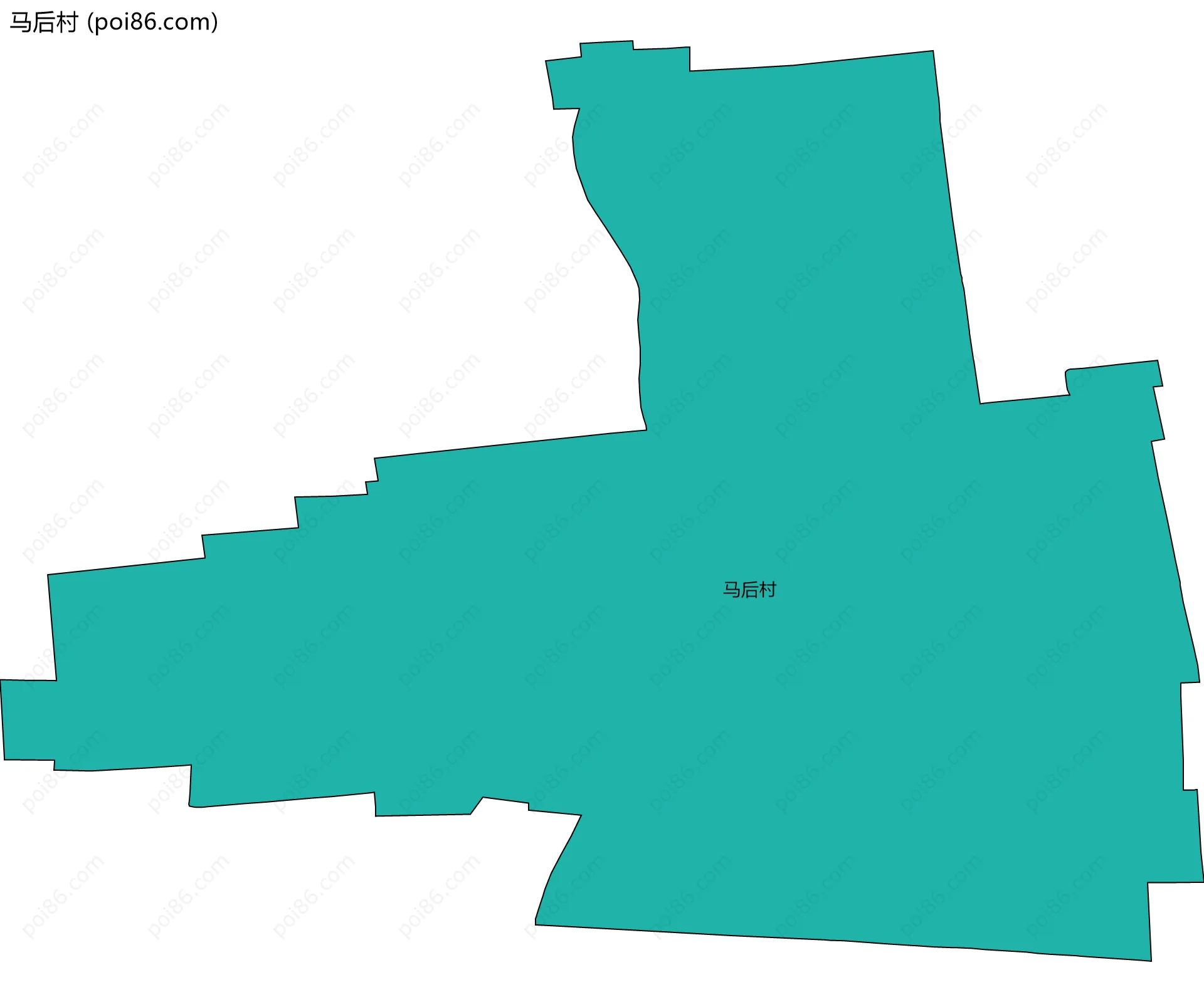 马后村边界地图