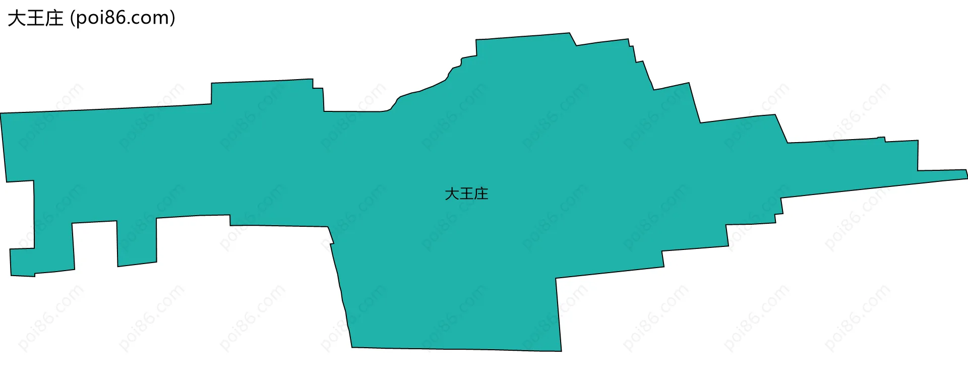 大王庄边界地图