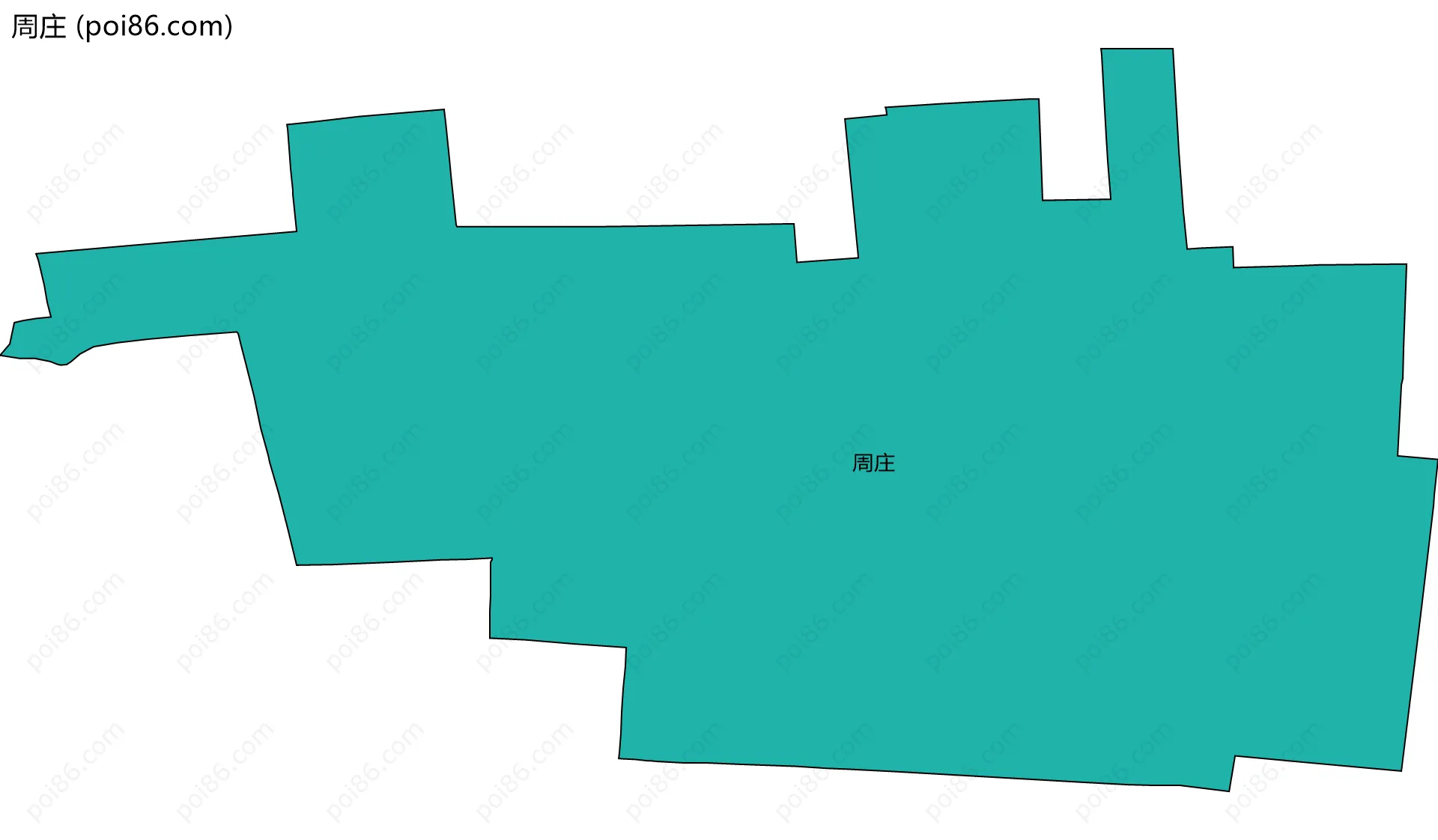 周庄边界地图