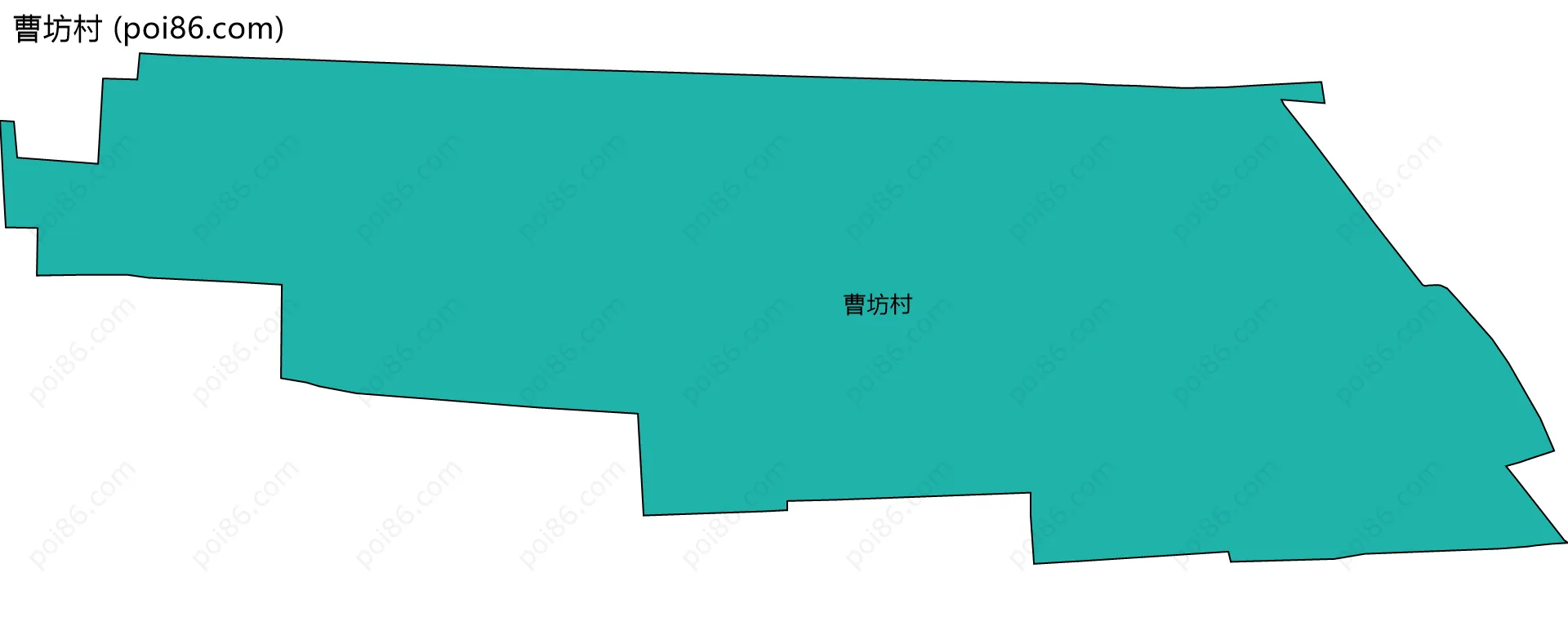 曹坊村边界地图