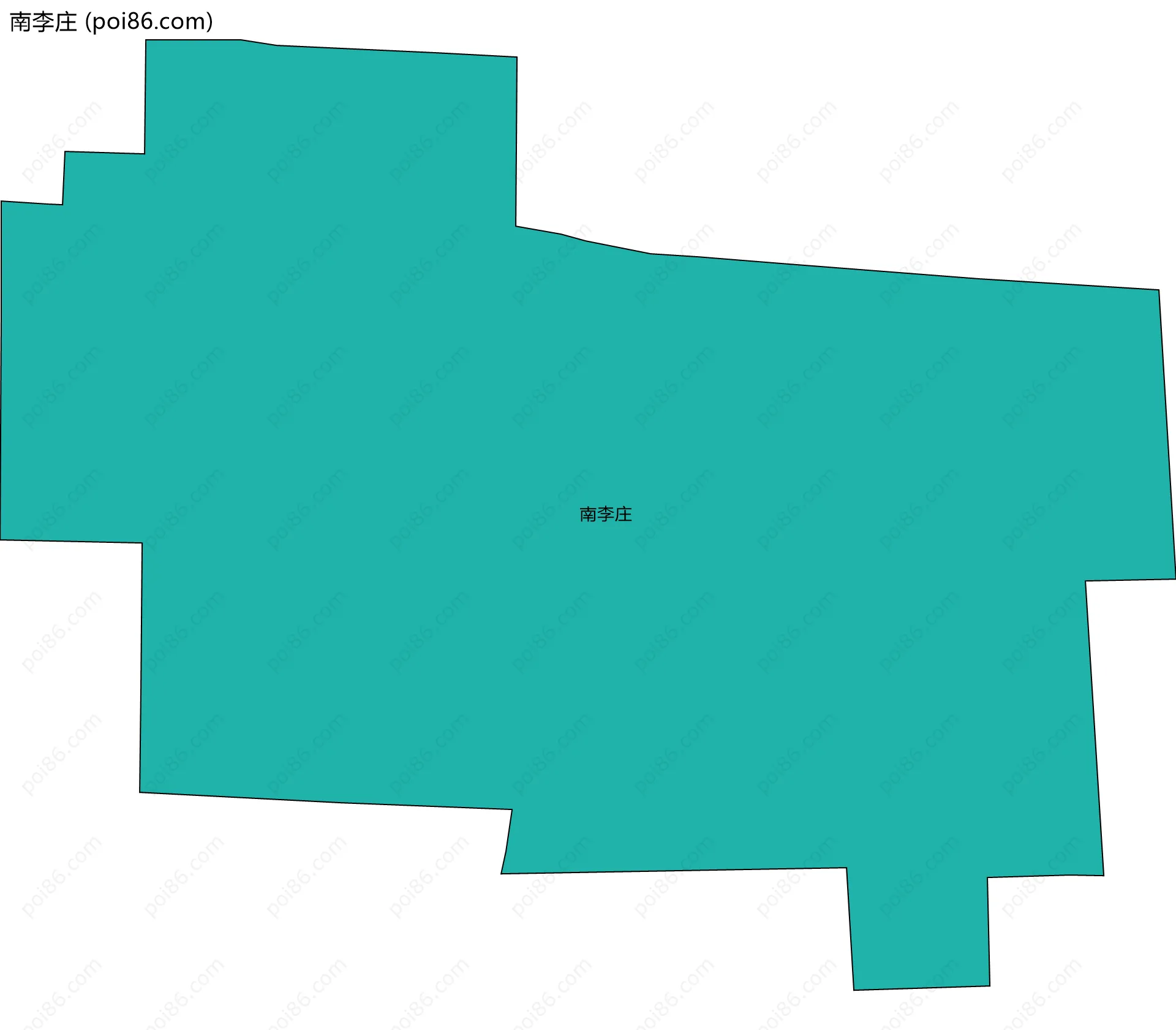 南李庄边界地图