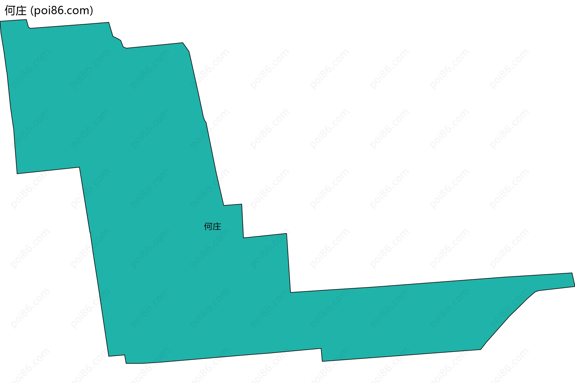 何庄边界地图