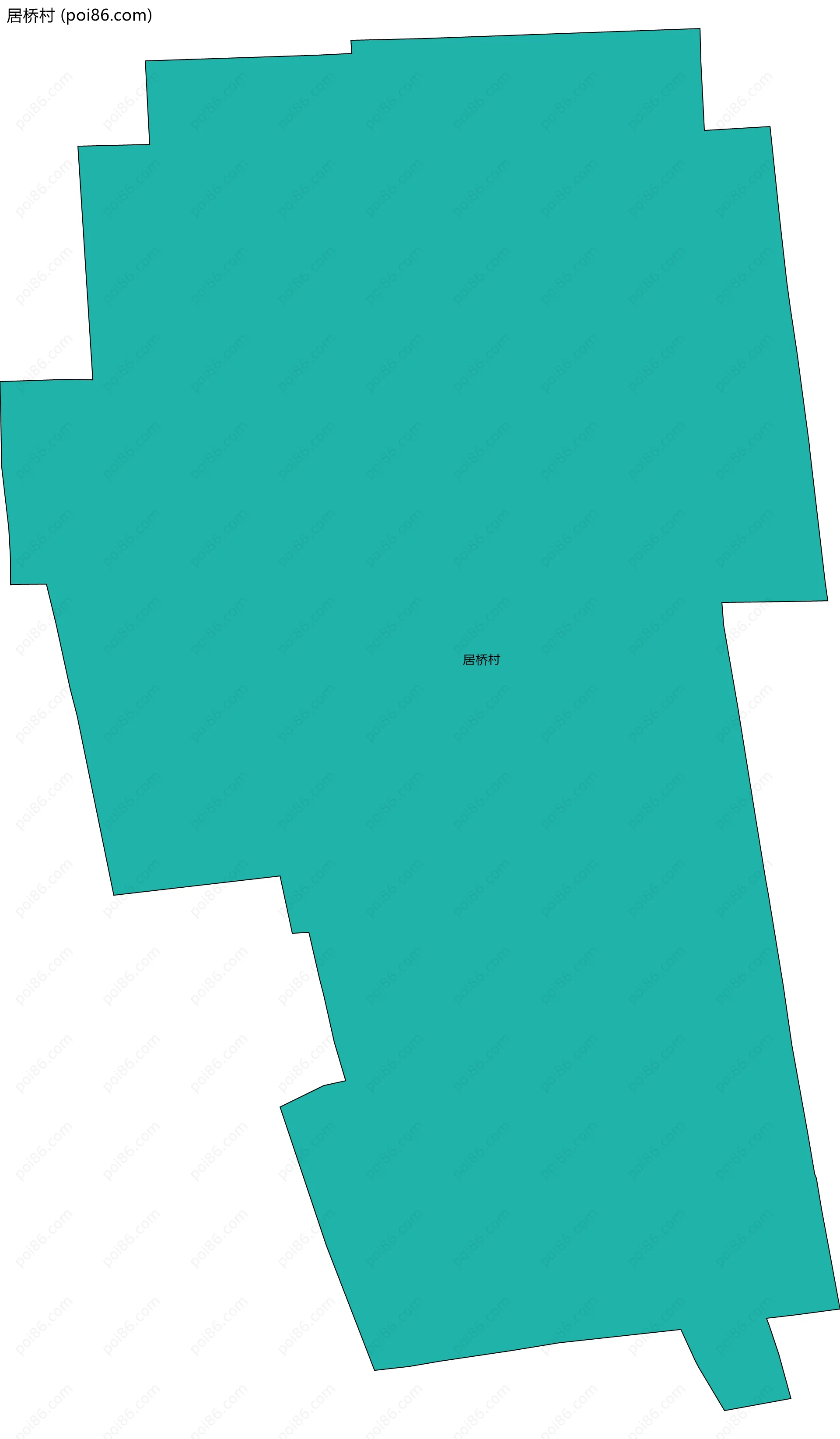 居桥村边界地图