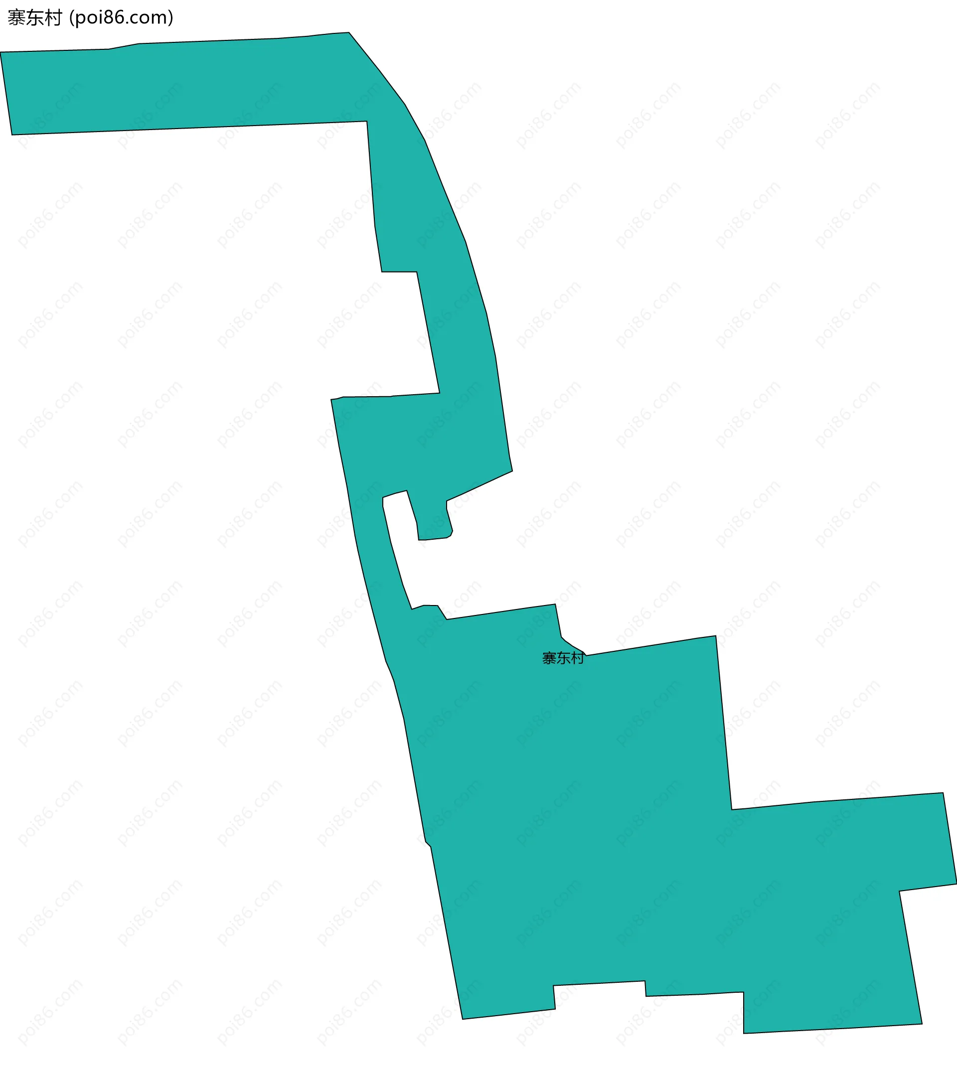 寨东村边界地图