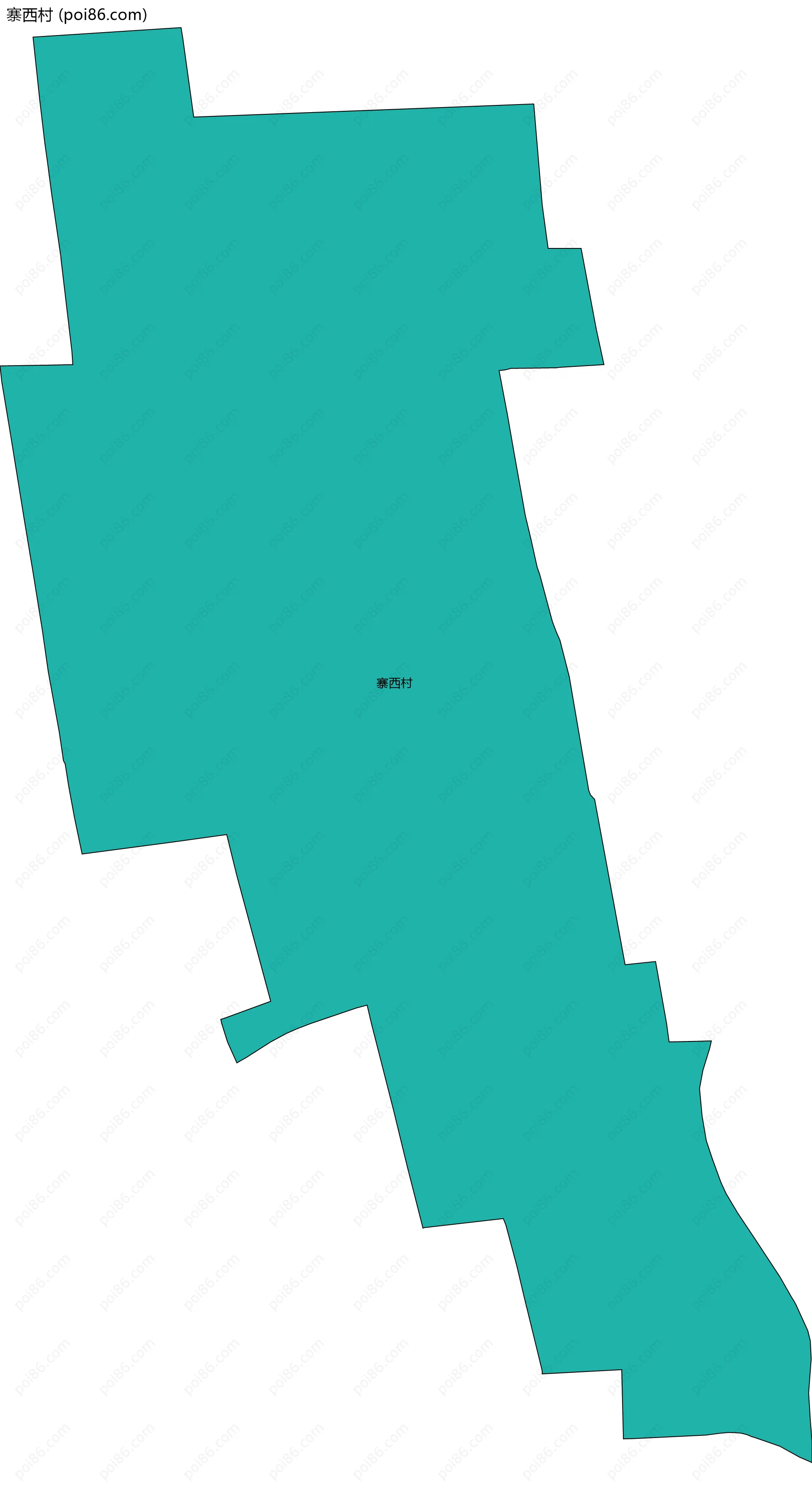 寨西村边界地图