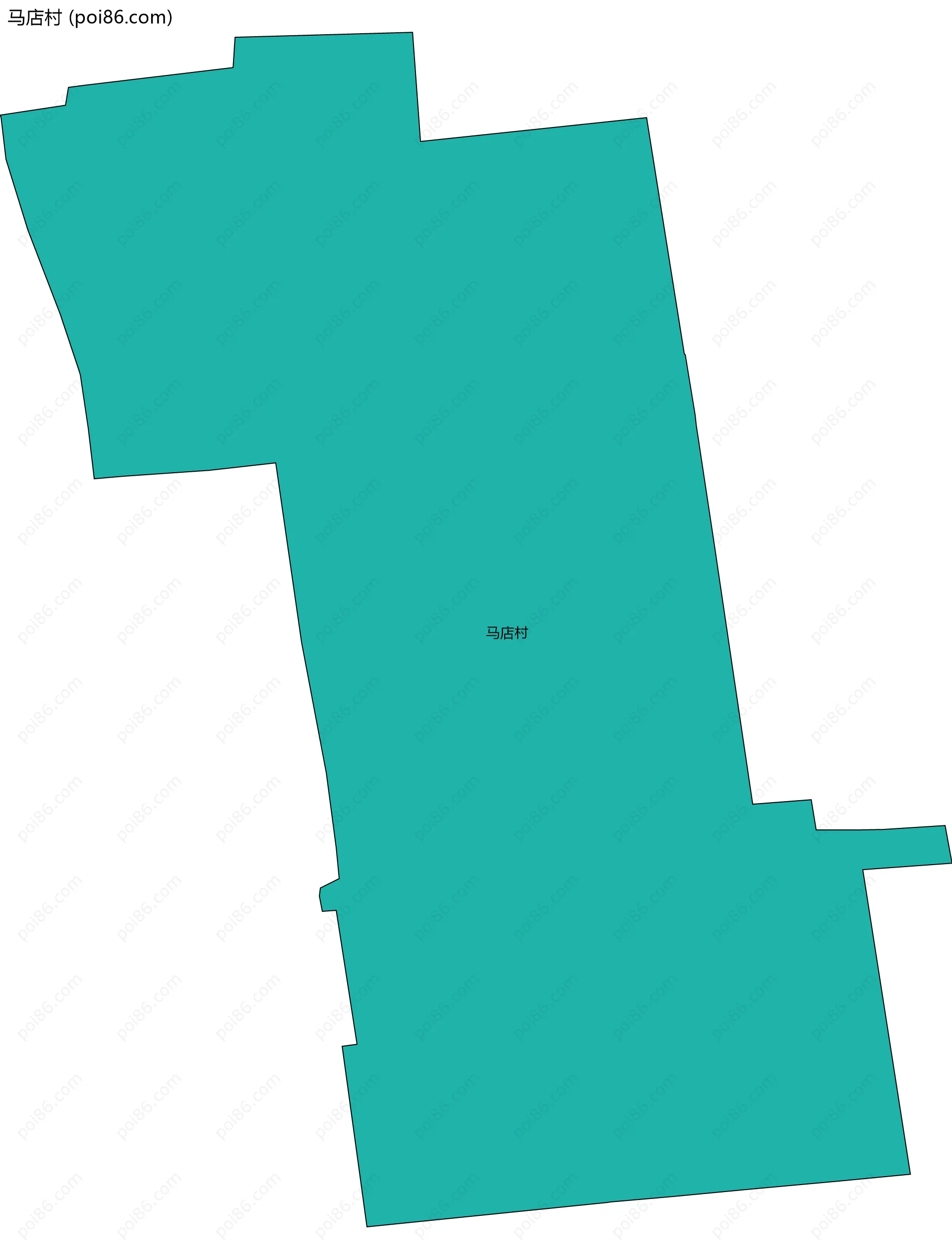 马店村边界地图