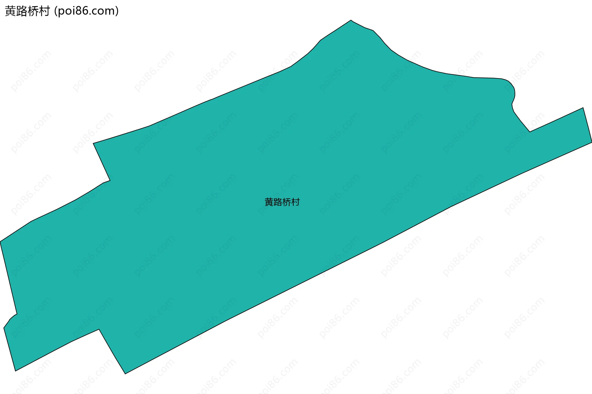 黄路桥村边界地图
