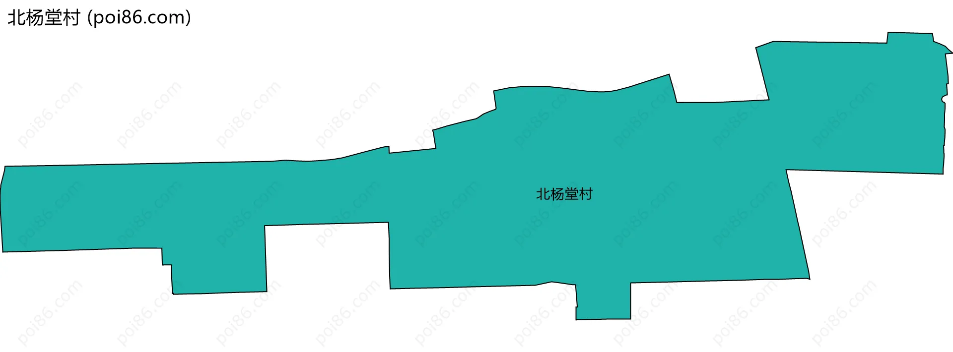 北杨堂村边界地图