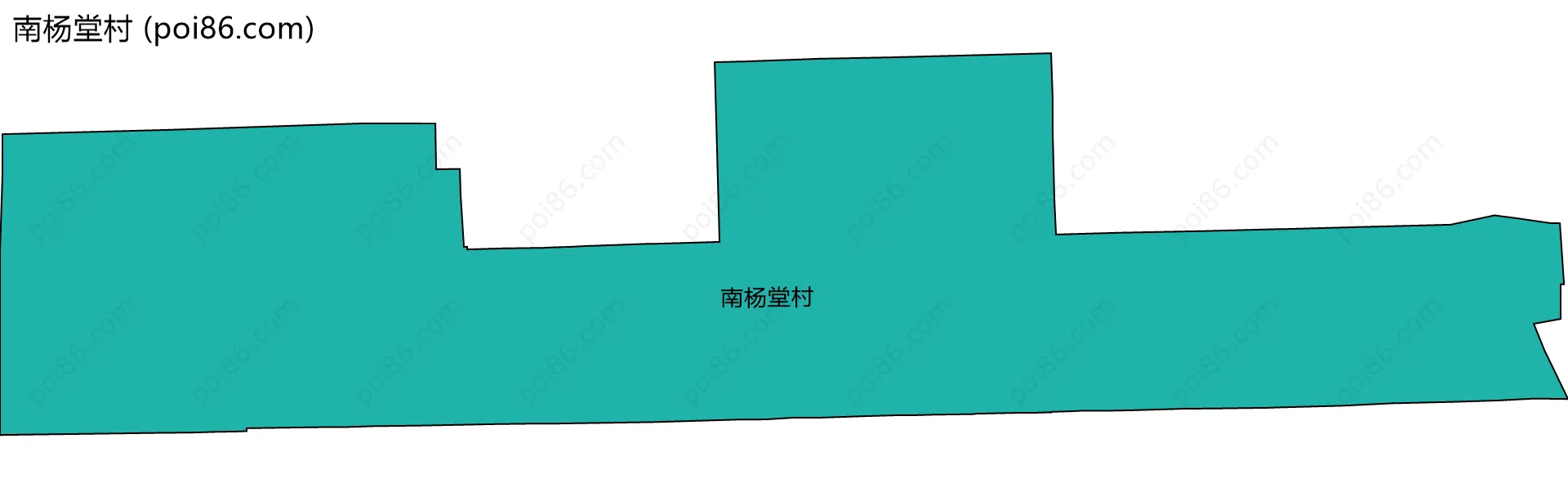 南杨堂村边界地图