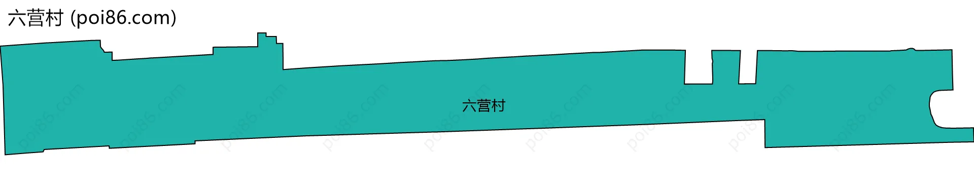 六营村边界地图