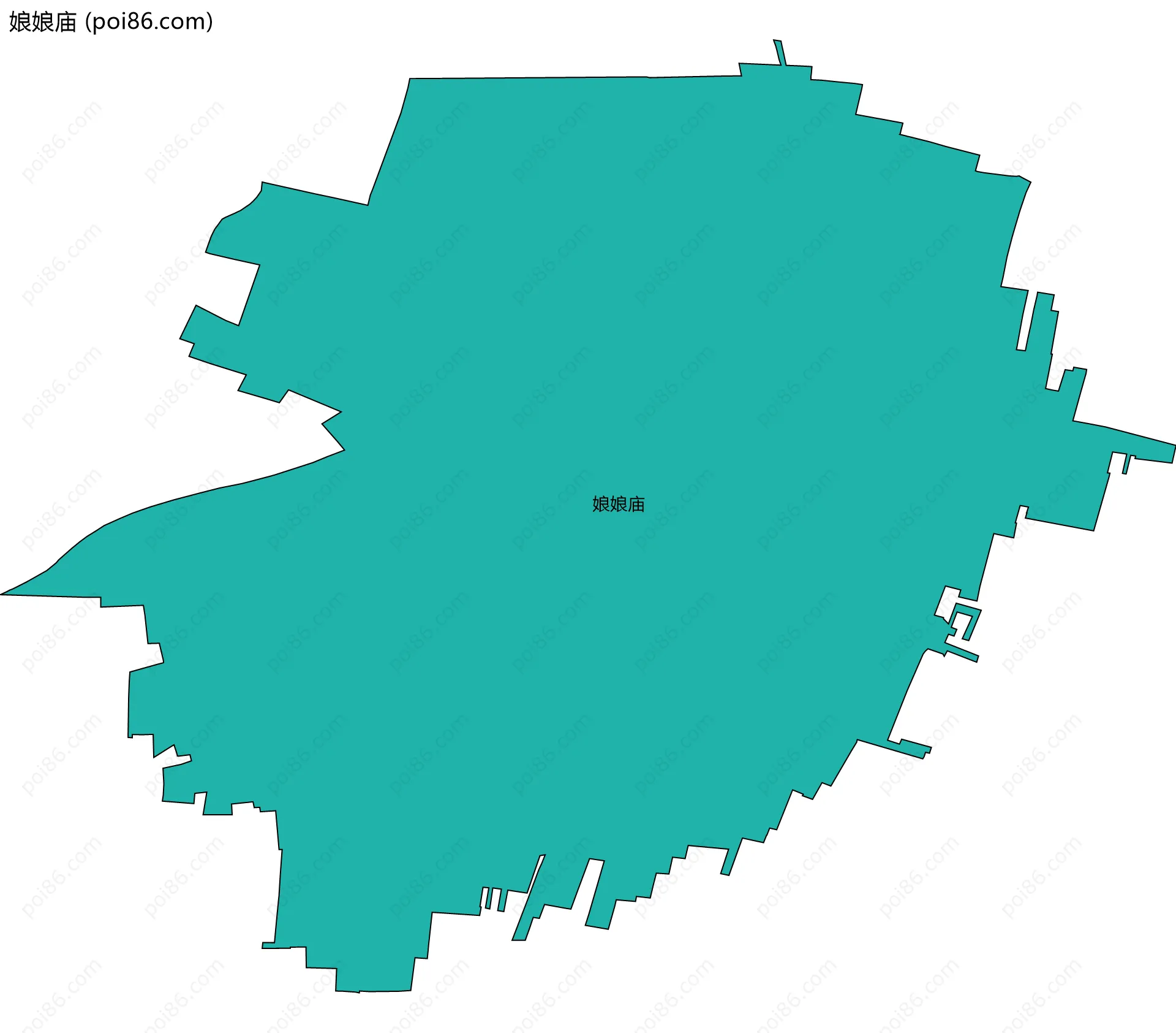 娘娘庙边界地图