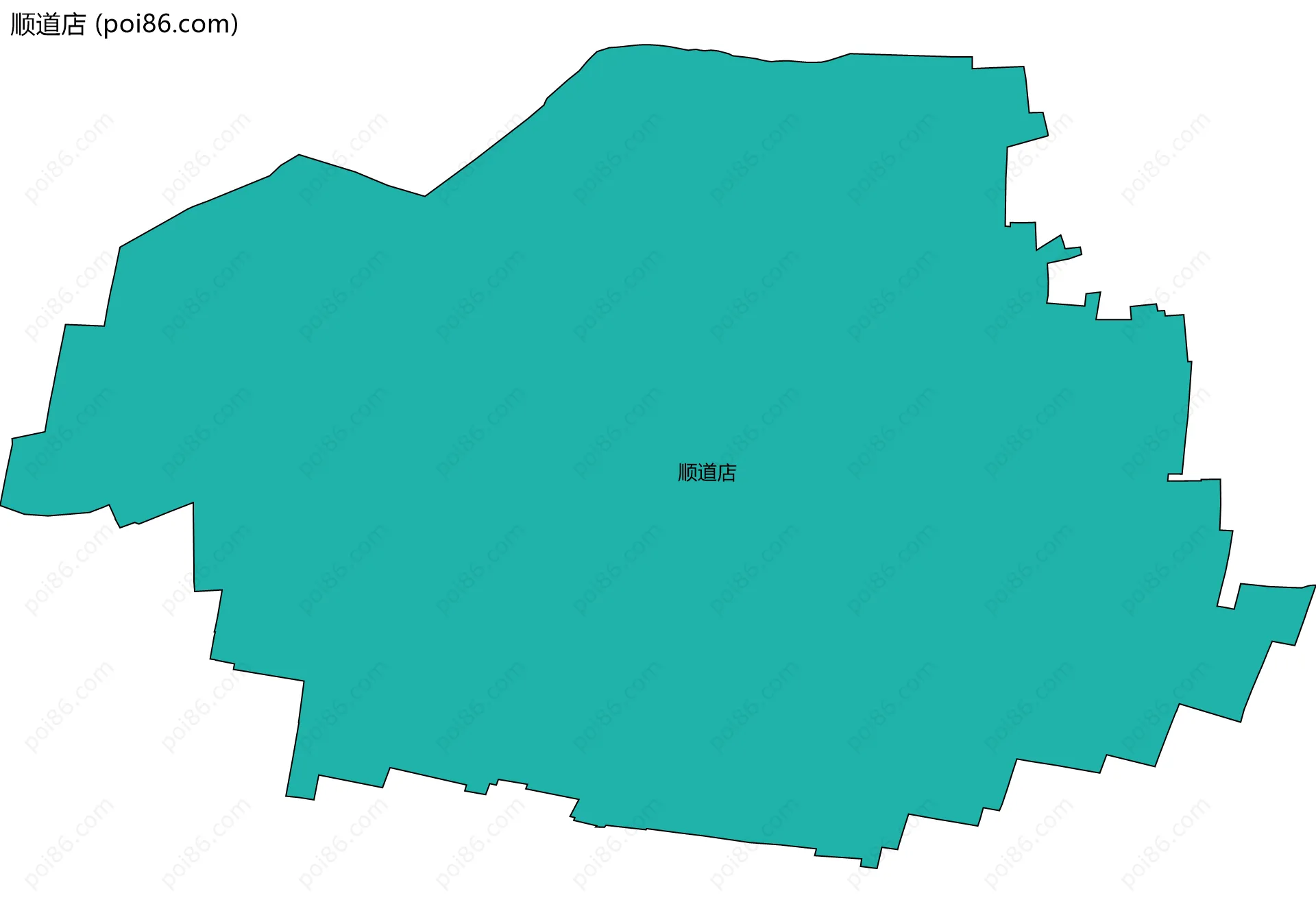 顺道店边界地图