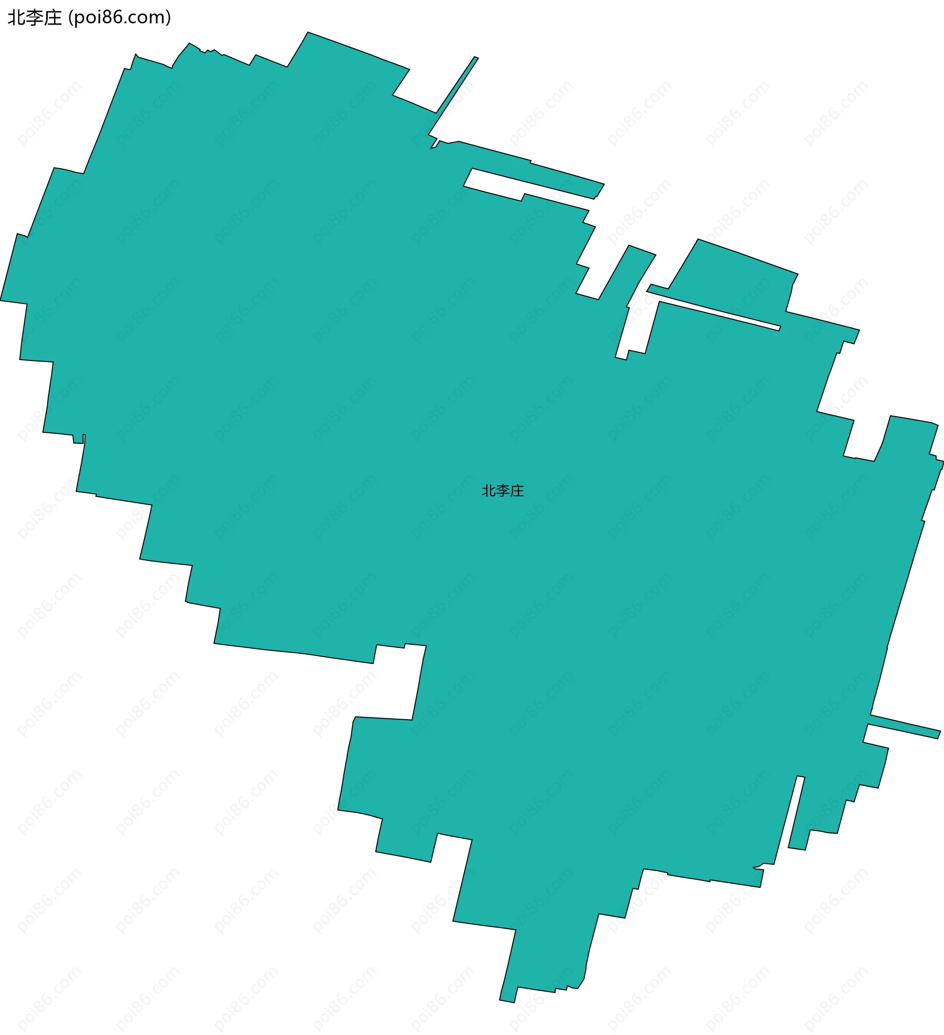 北李庄边界地图