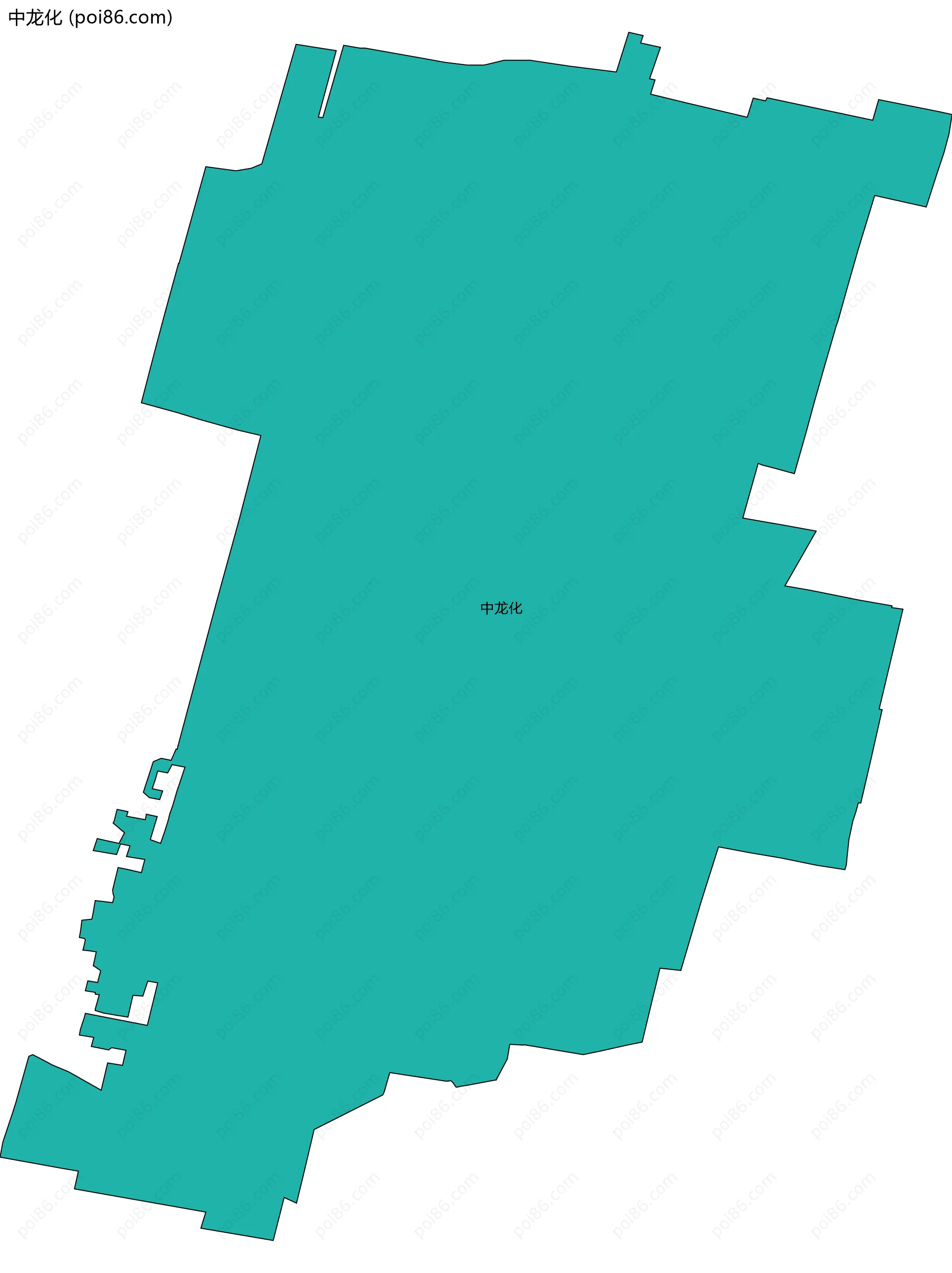 中龙化边界地图
