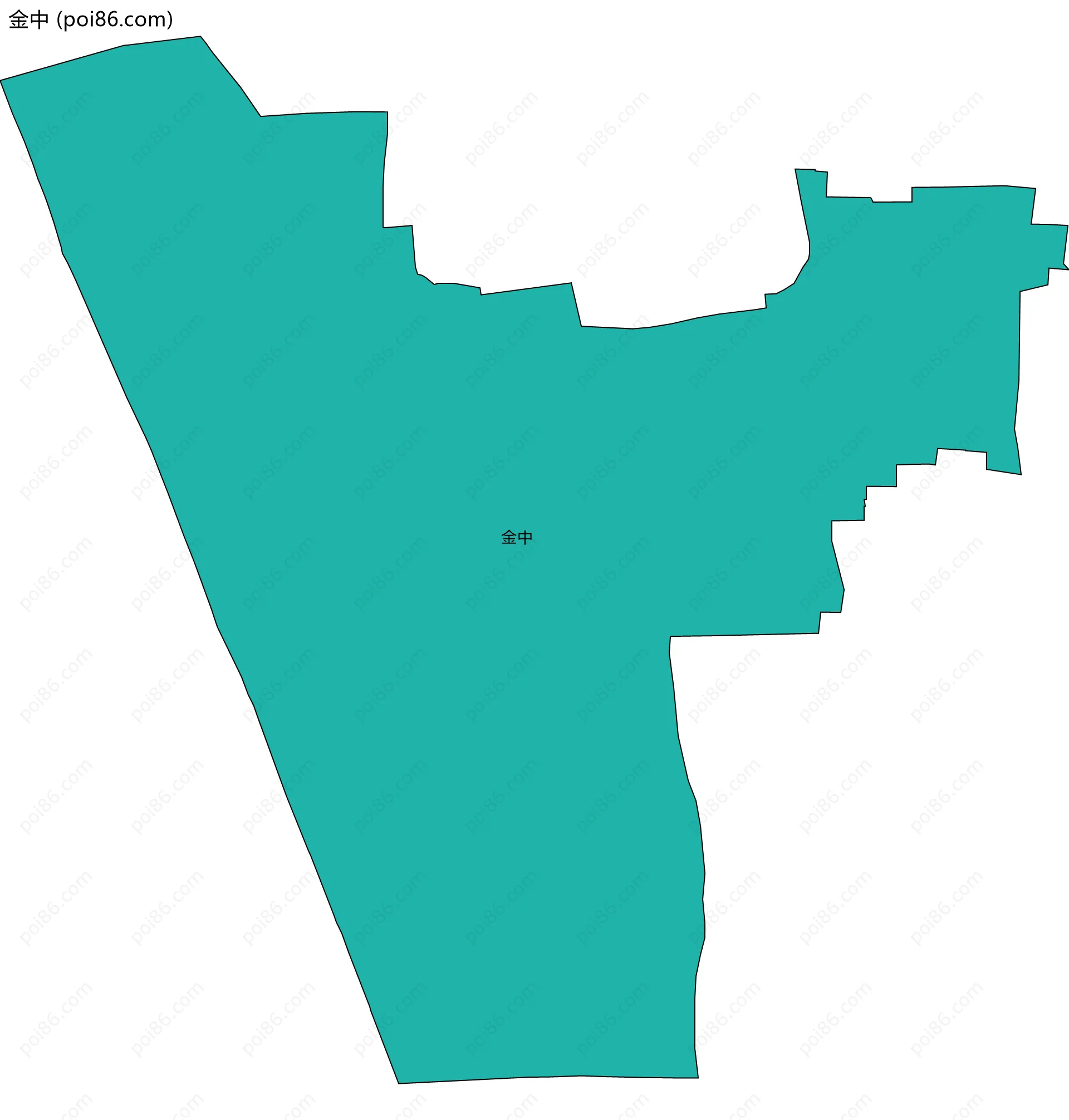 金中边界地图