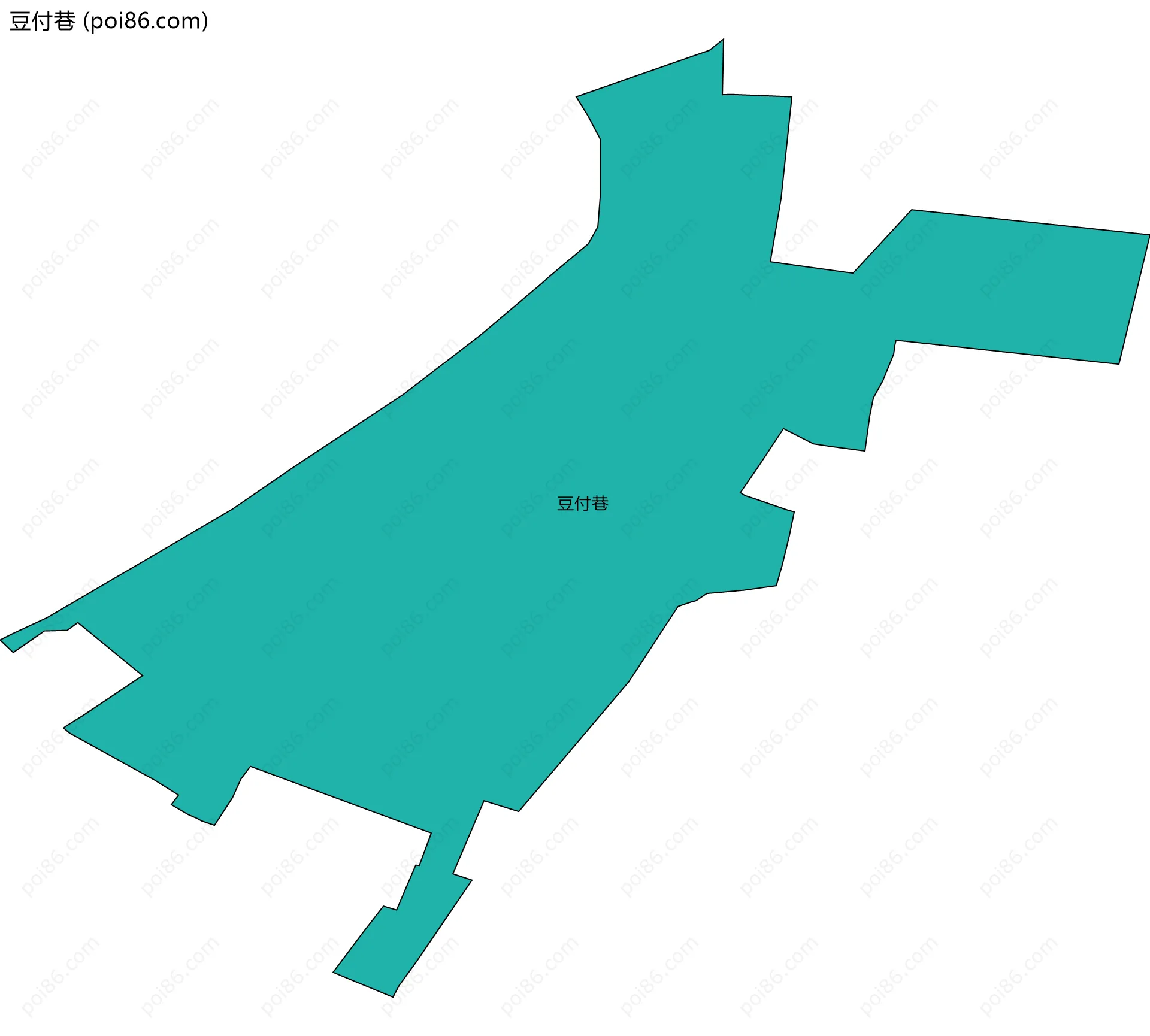 豆付巷边界地图