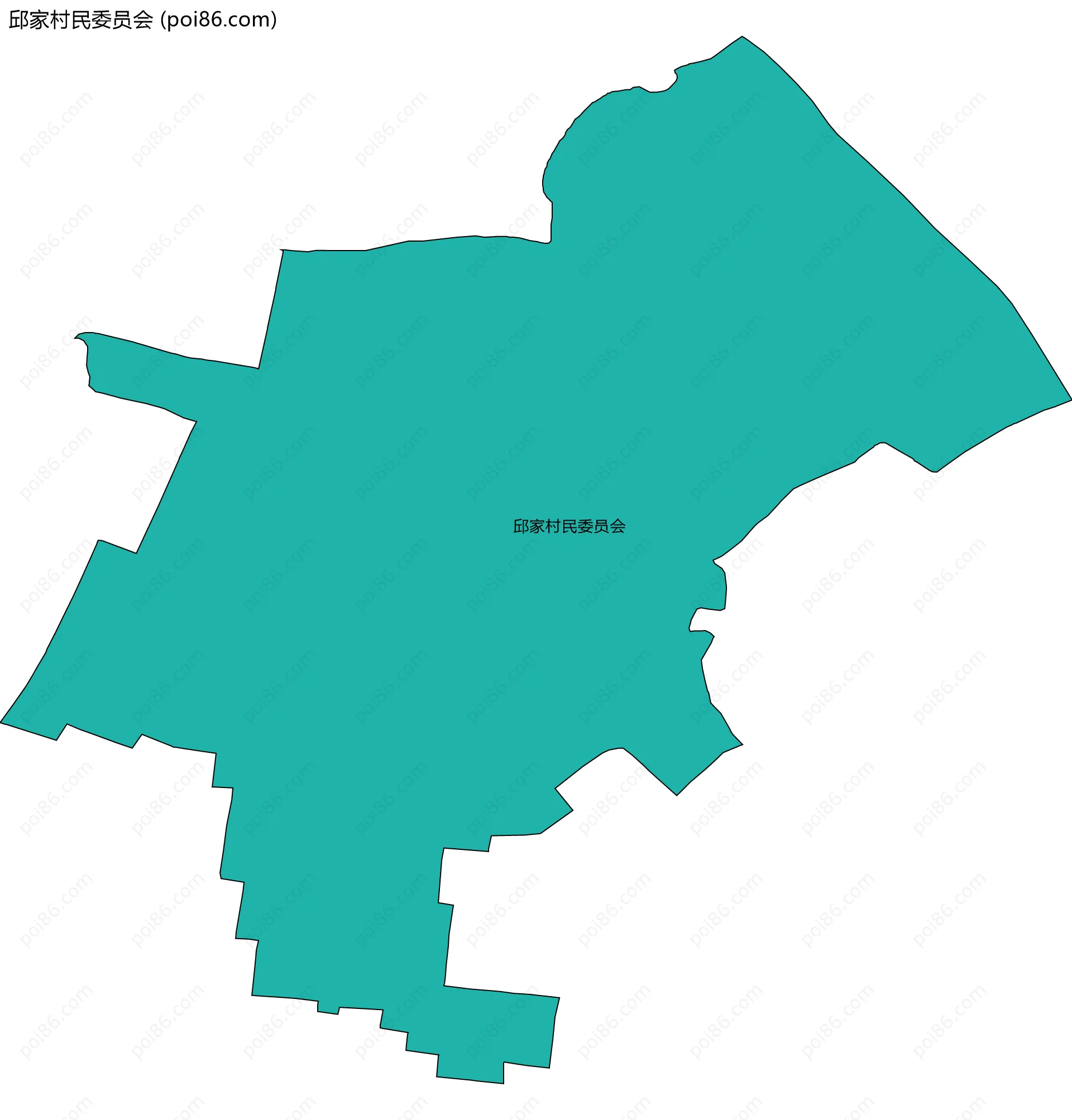 邱家村民委员会边界地图