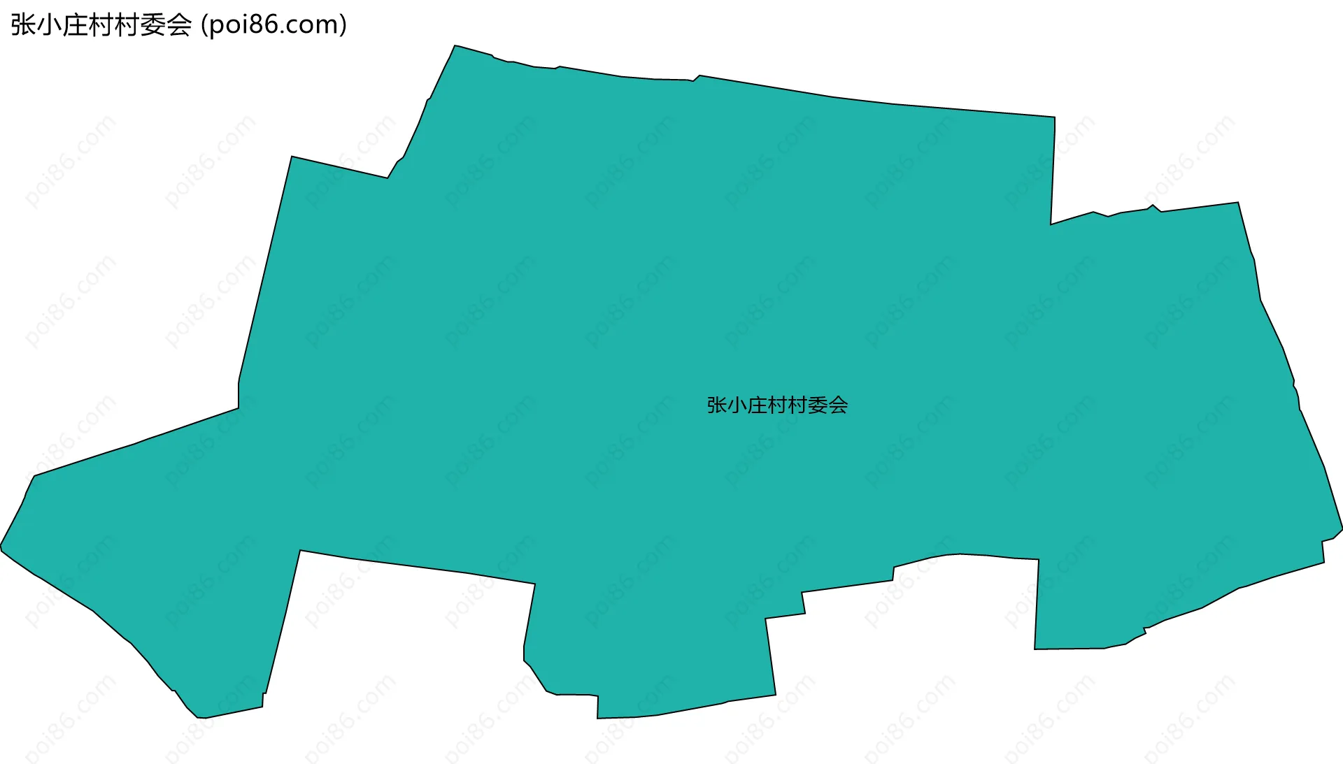 张小庄村村委会边界地图