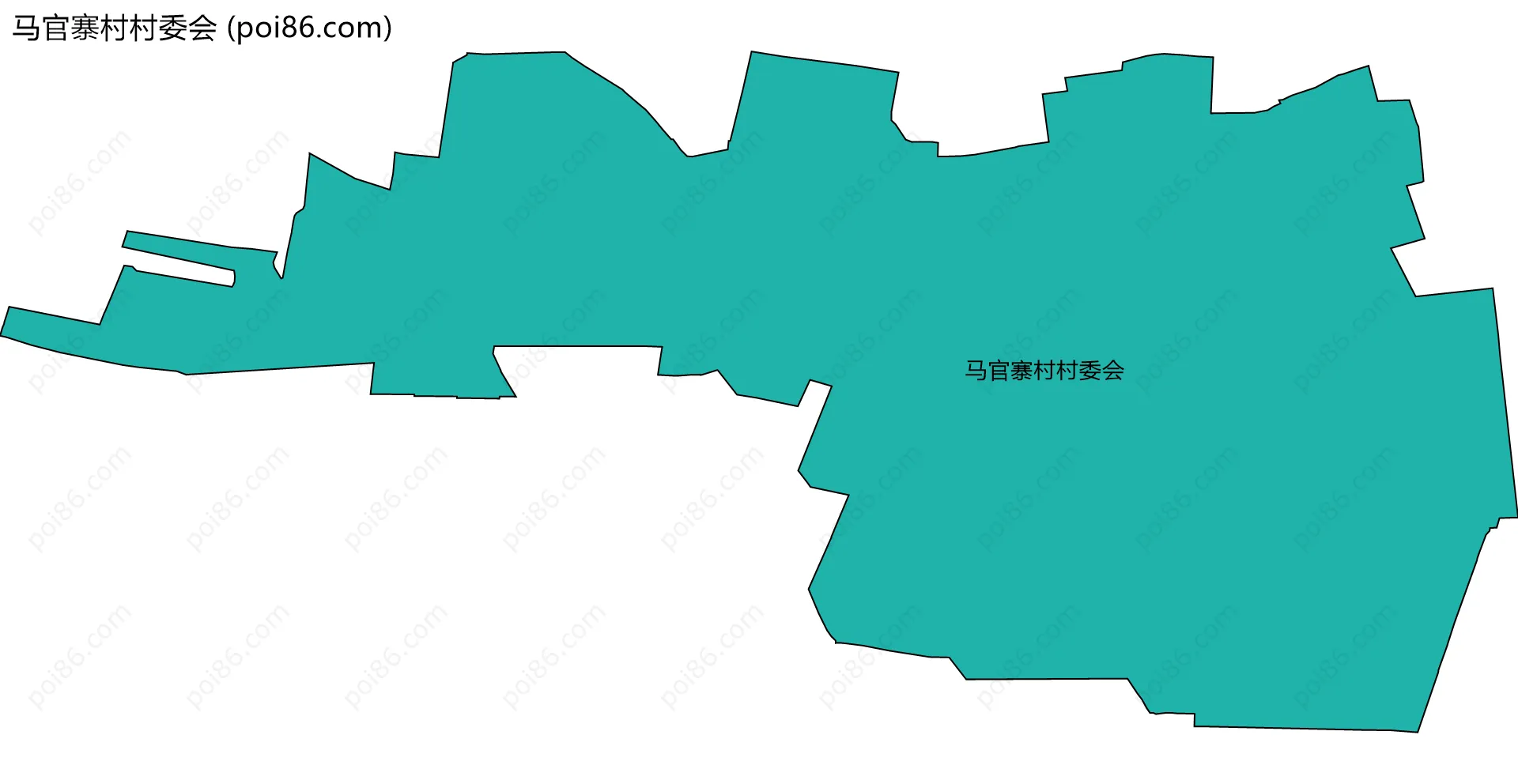 马官寨村村委会边界地图