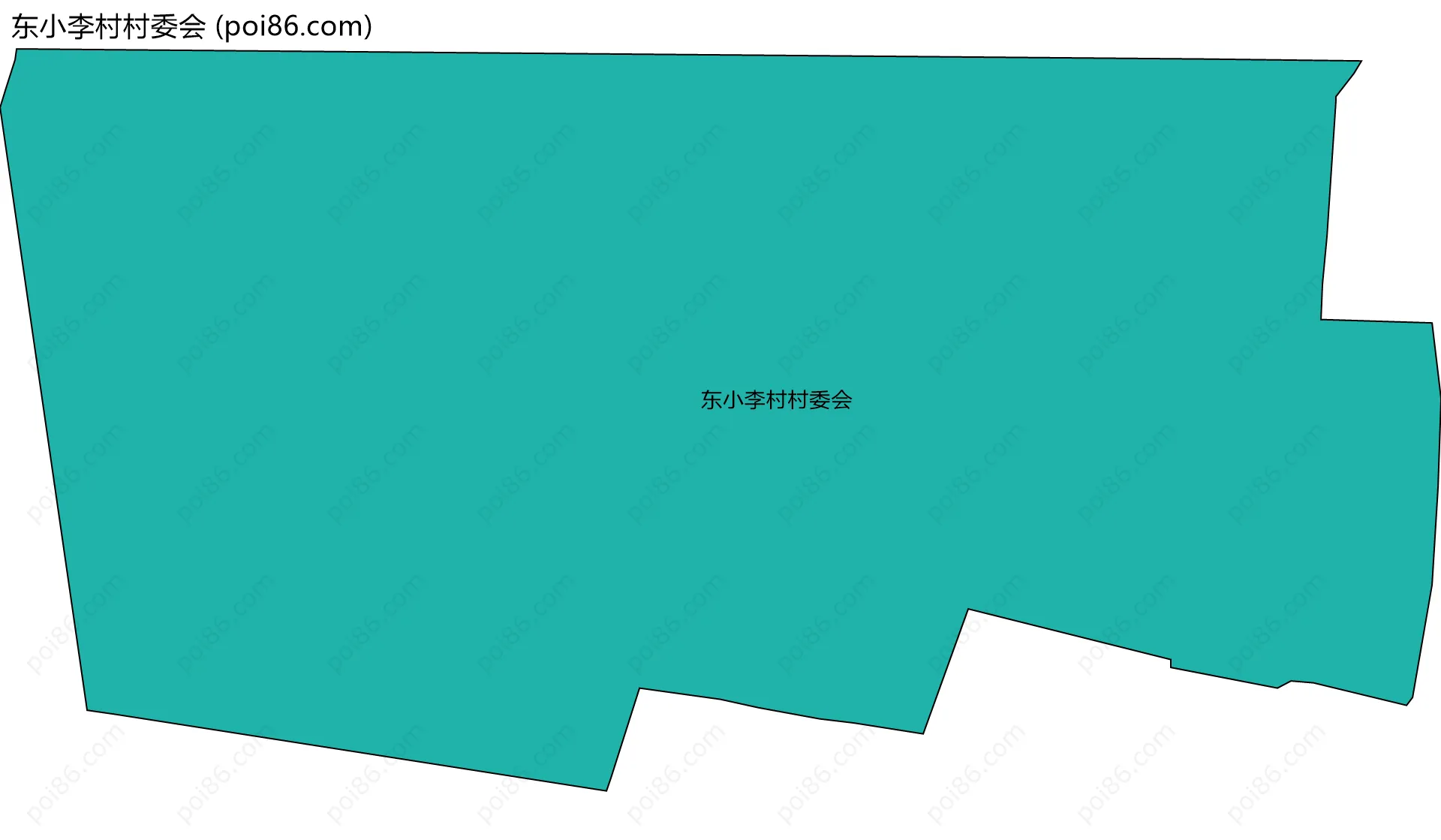 东小李村村委会边界地图