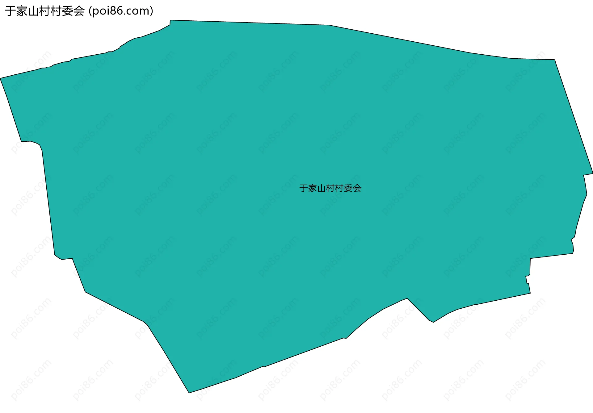 于家山村村委会边界地图
