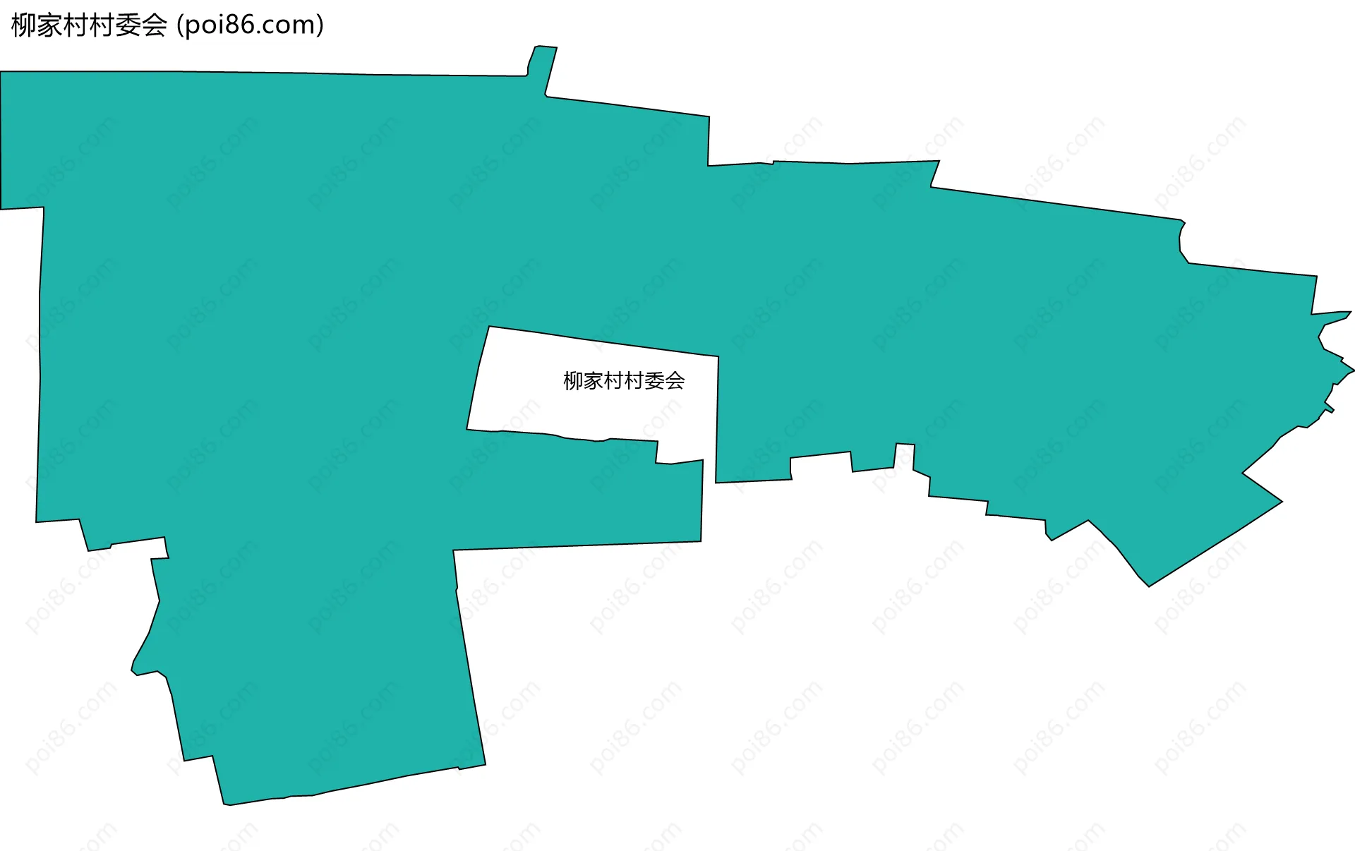 柳家村村委会边界地图