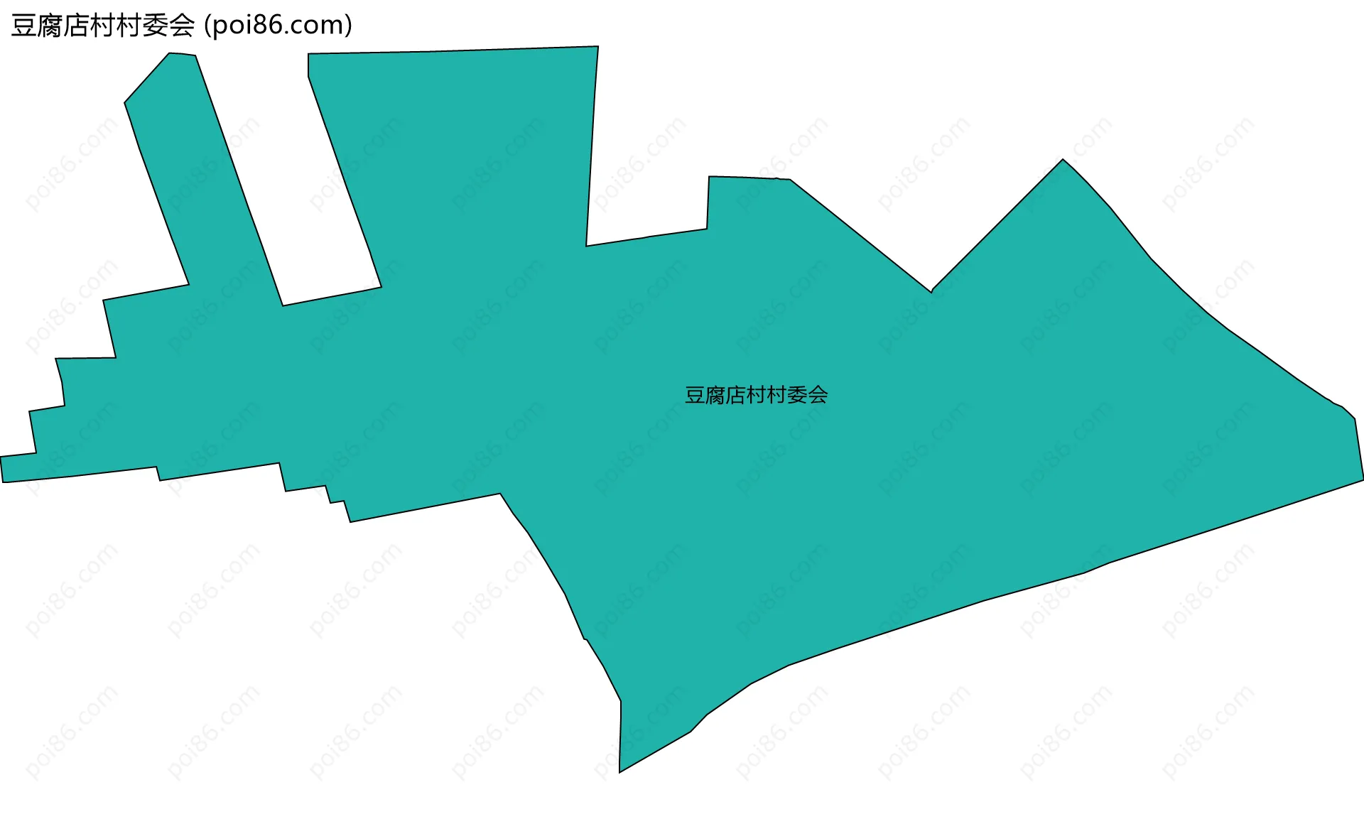 豆腐店村村委会边界地图