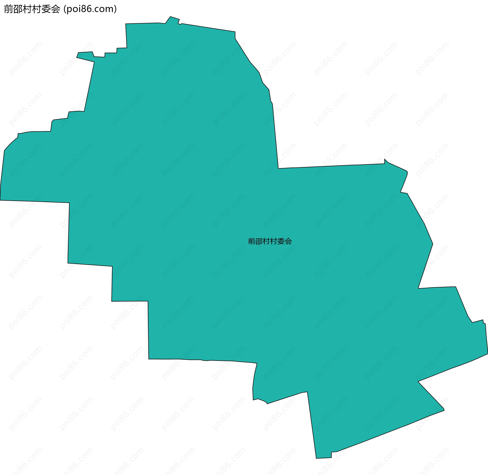 前邵村村委会边界地图