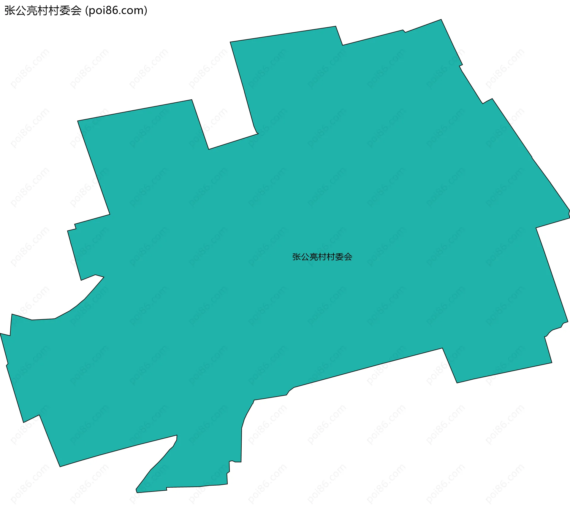张公亮村村委会边界地图
