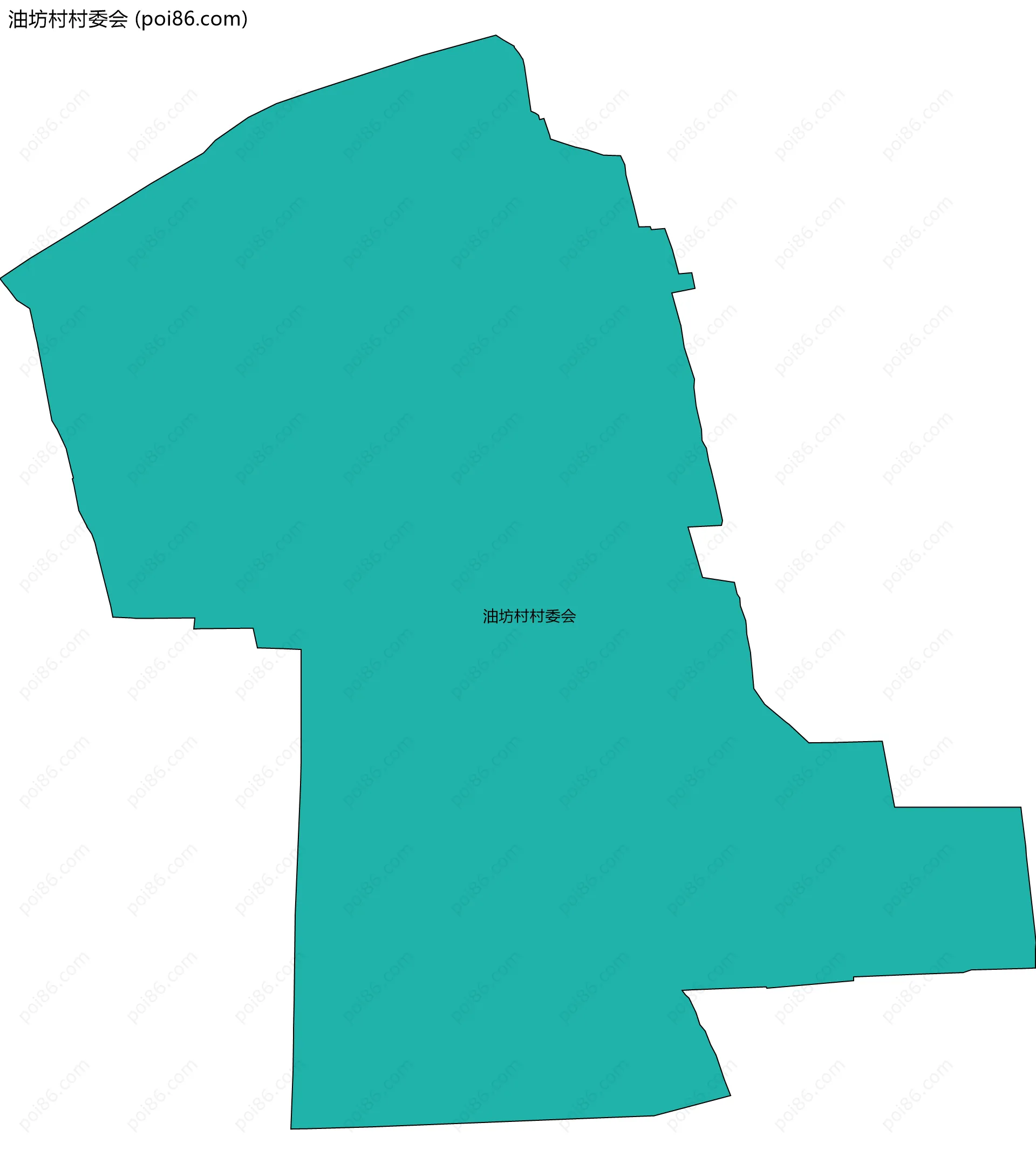 油坊村村委会边界地图