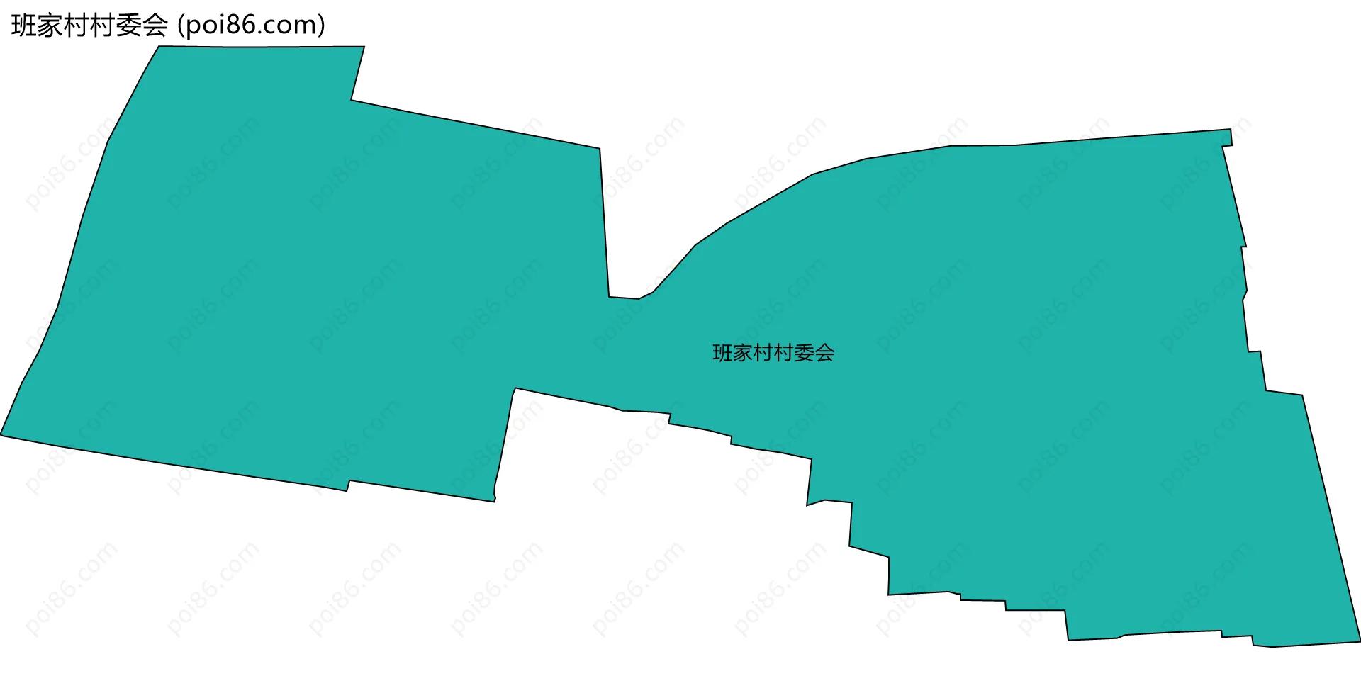班家村村委会边界地图
