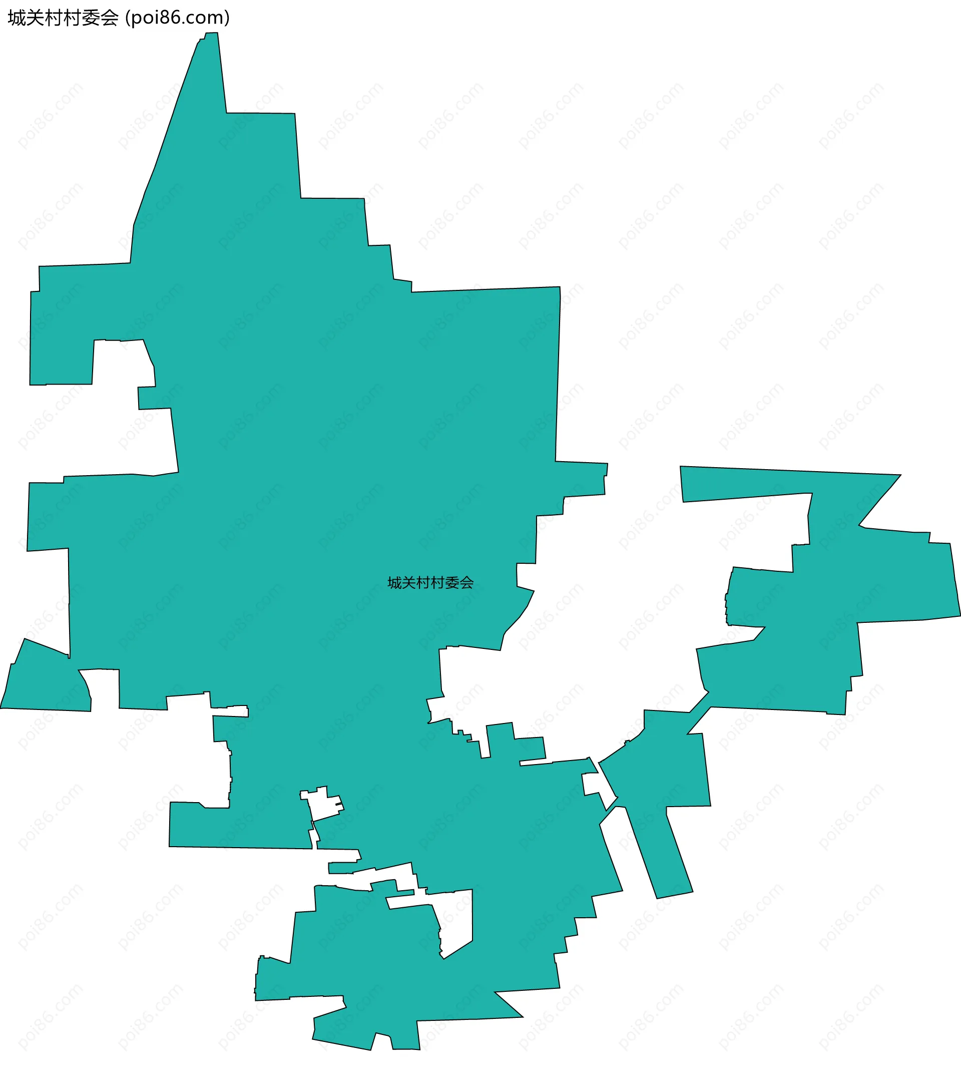 城关村村委会边界地图