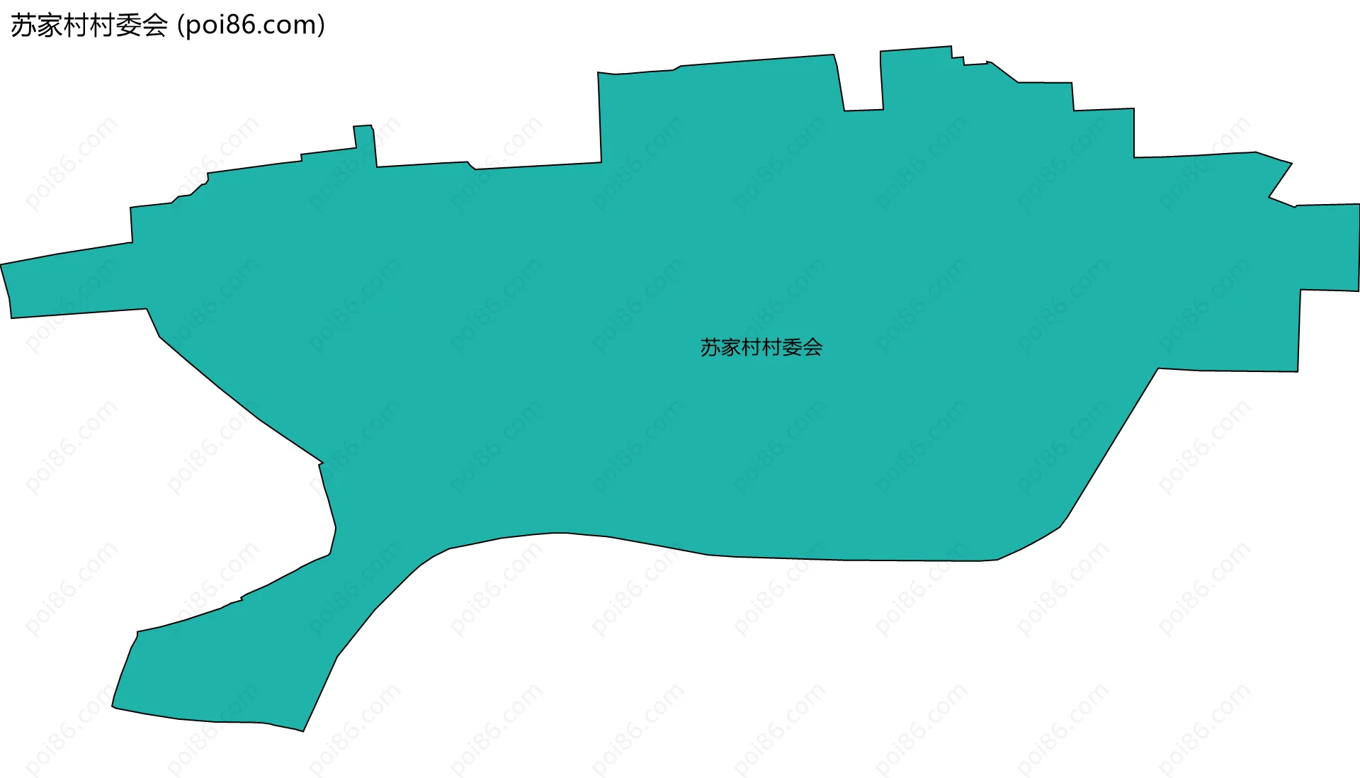 苏家村村委会边界地图