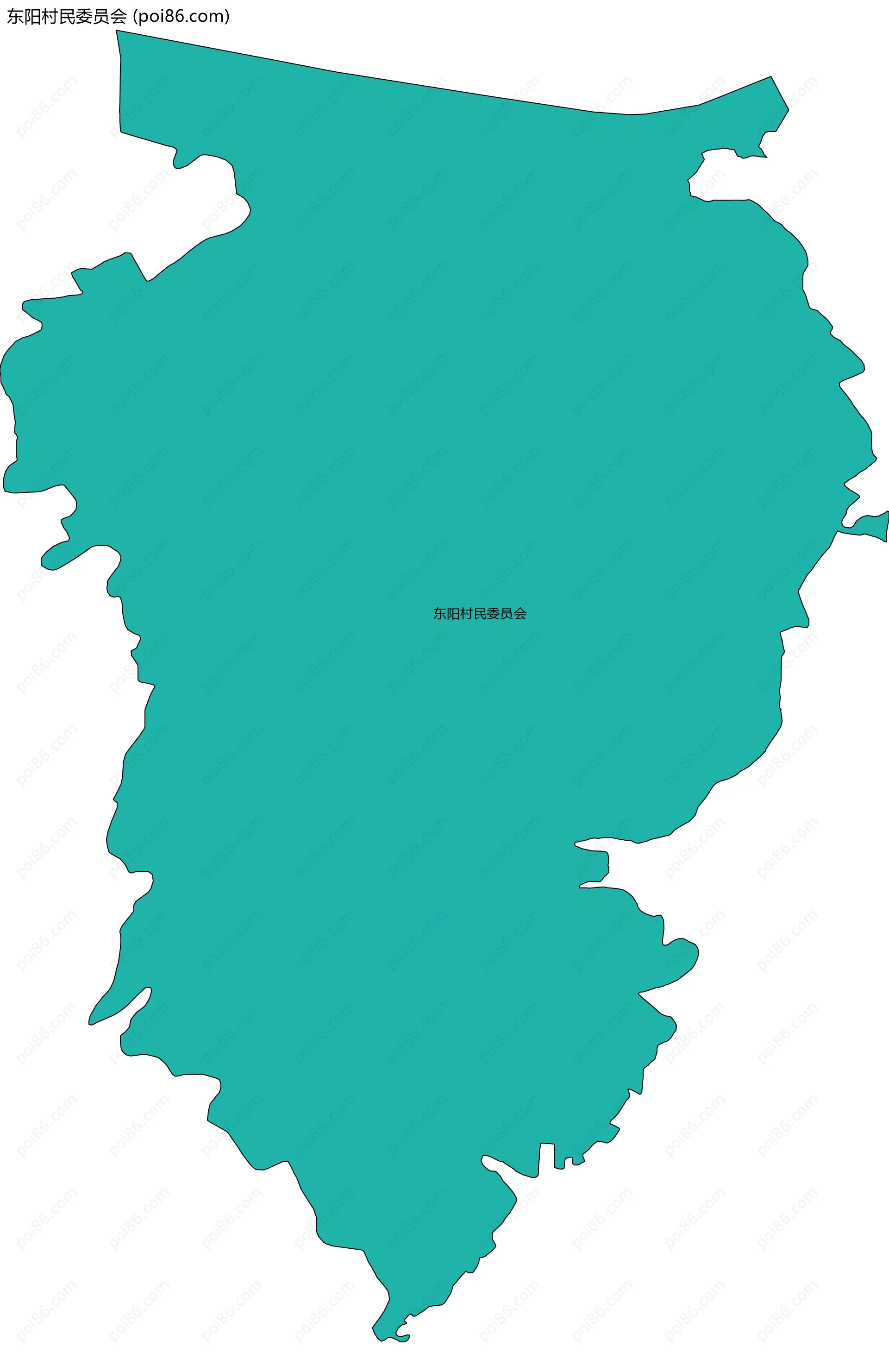 东阳村民委员会边界地图