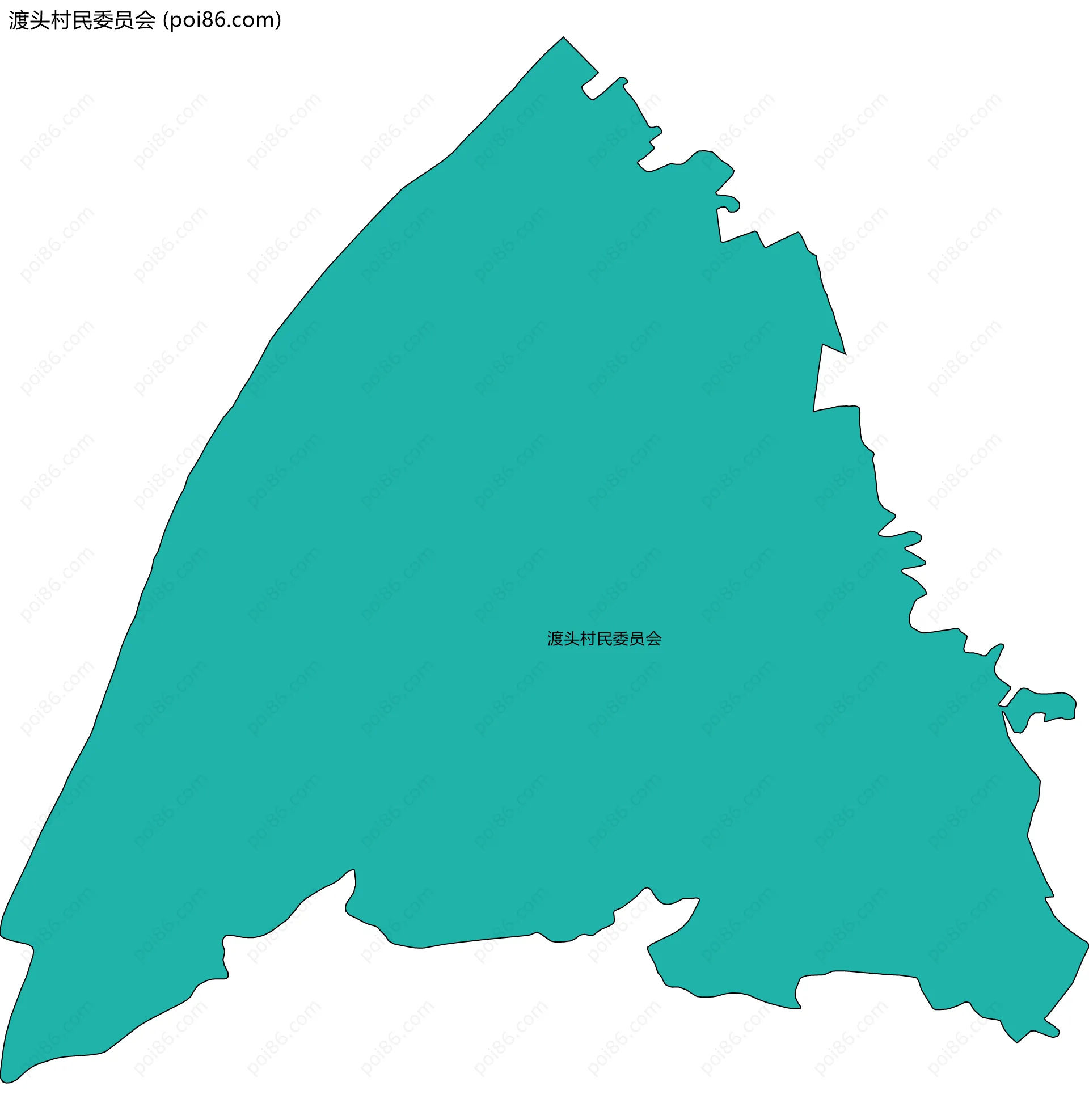 渡头村民委员会边界地图