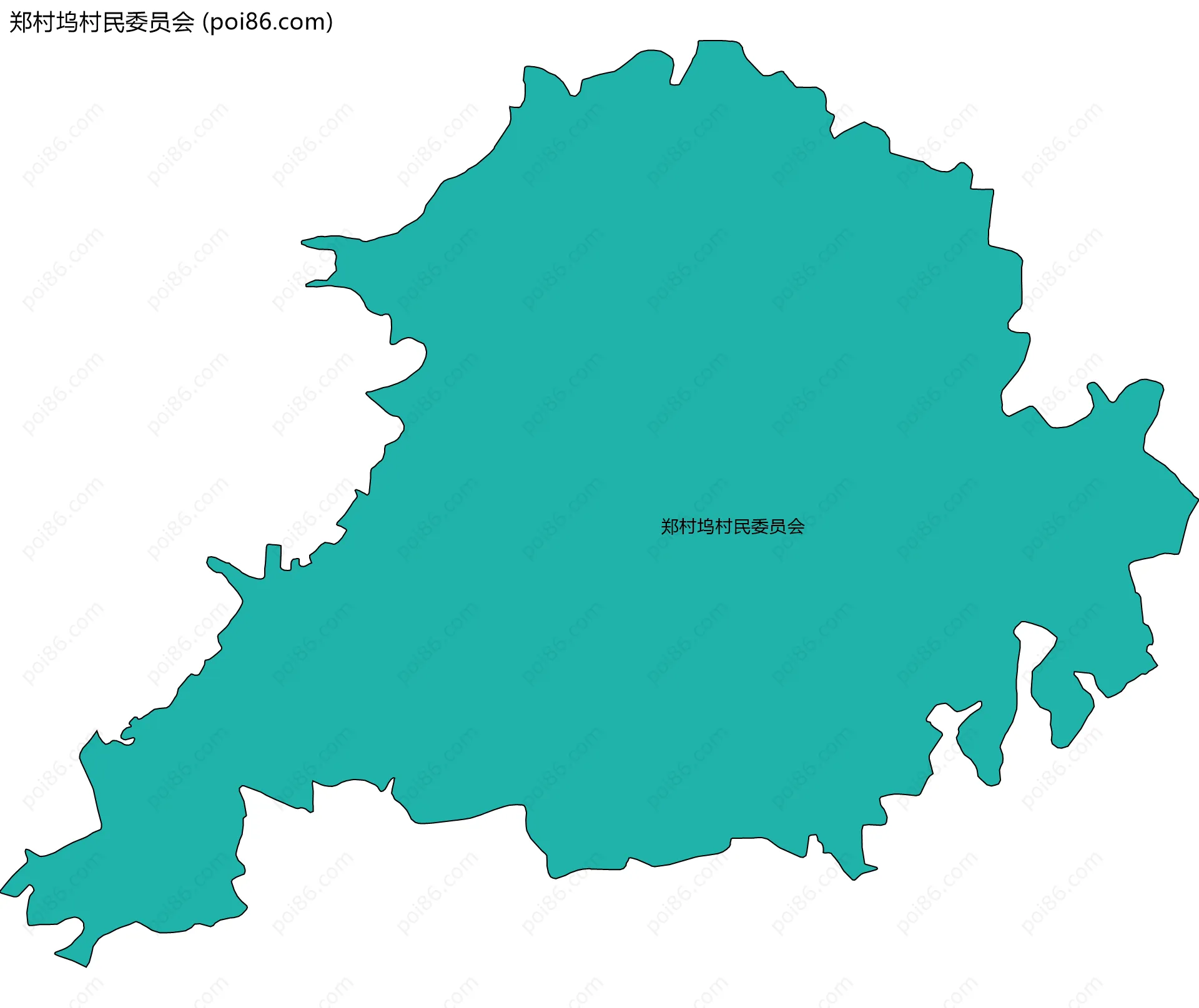 郑村坞村民委员会边界地图