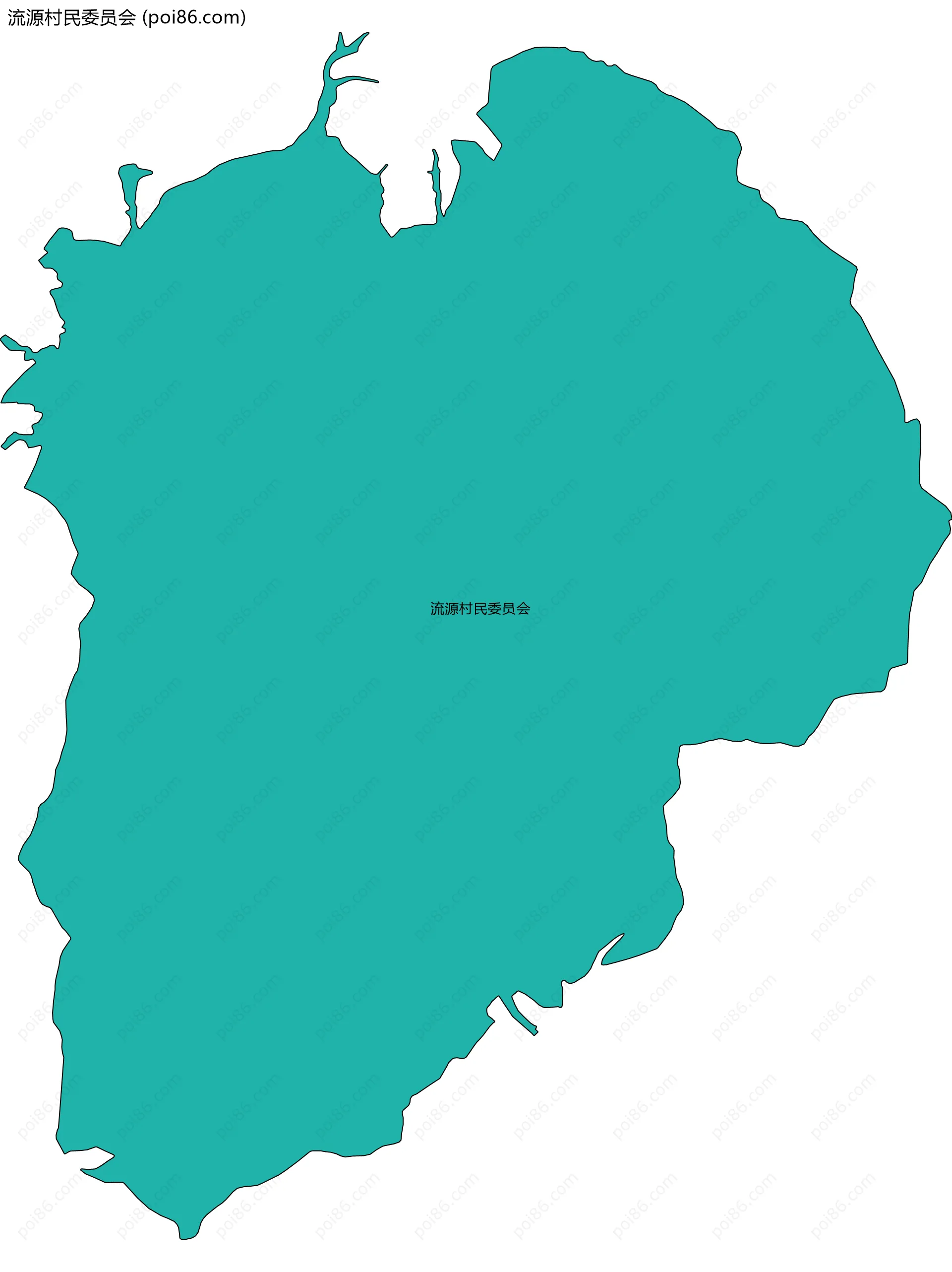 流源村民委员会边界地图